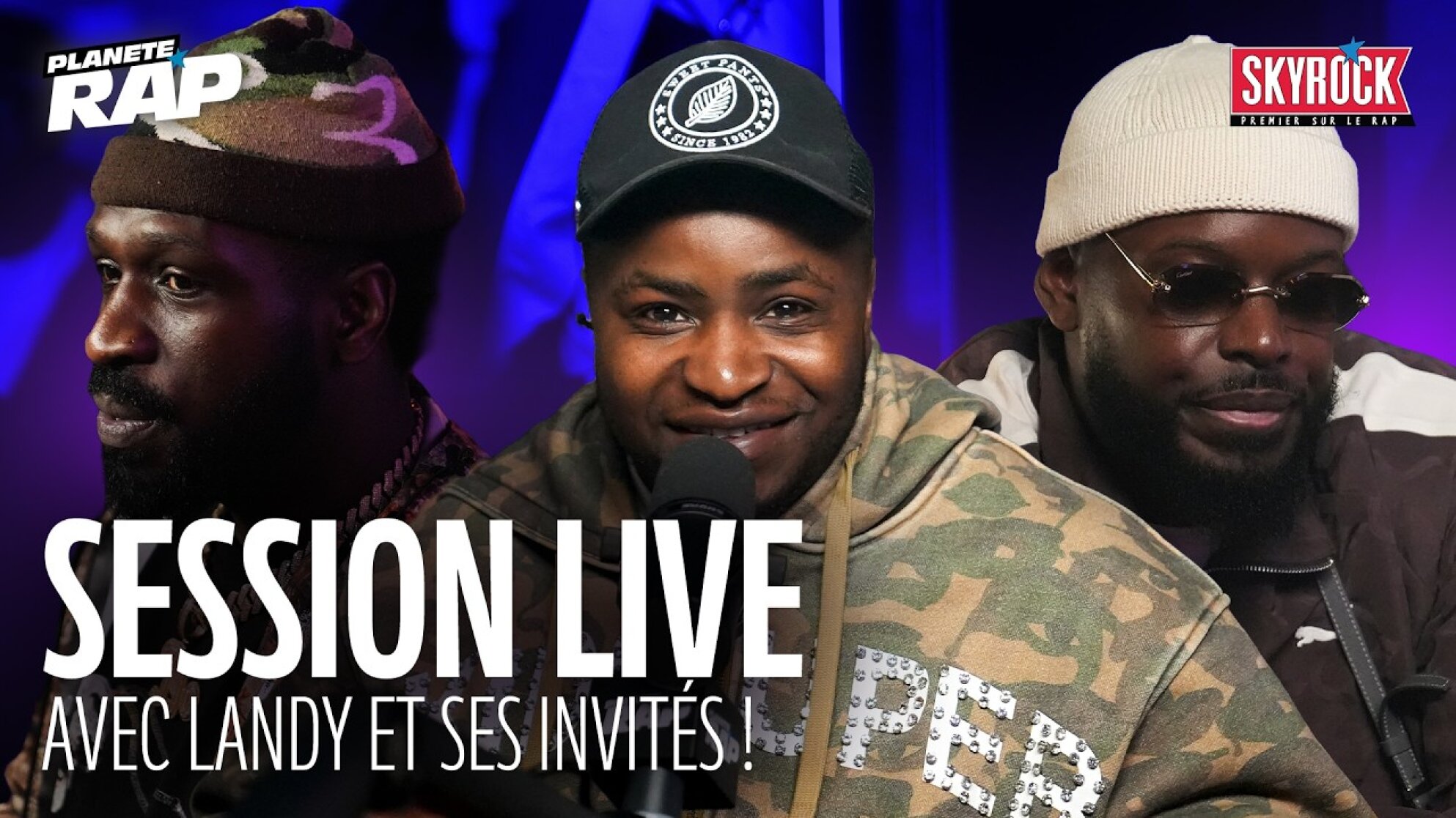 SESSION LIVE avec Landy, KeBlack, GLK, Igo, Python loco & SLK  ! #PlanèteRap