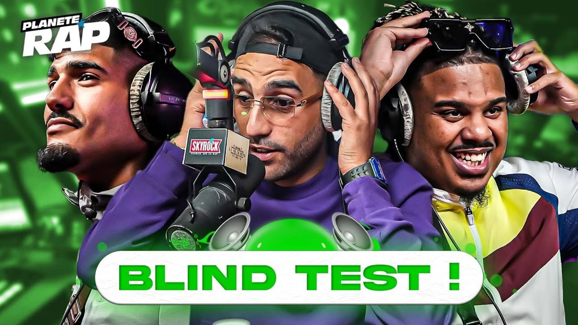 BLIND TEST ! (avec Heuss L'enfoiré, Naza, Moustache et Fred Musa) #PlanèteRap