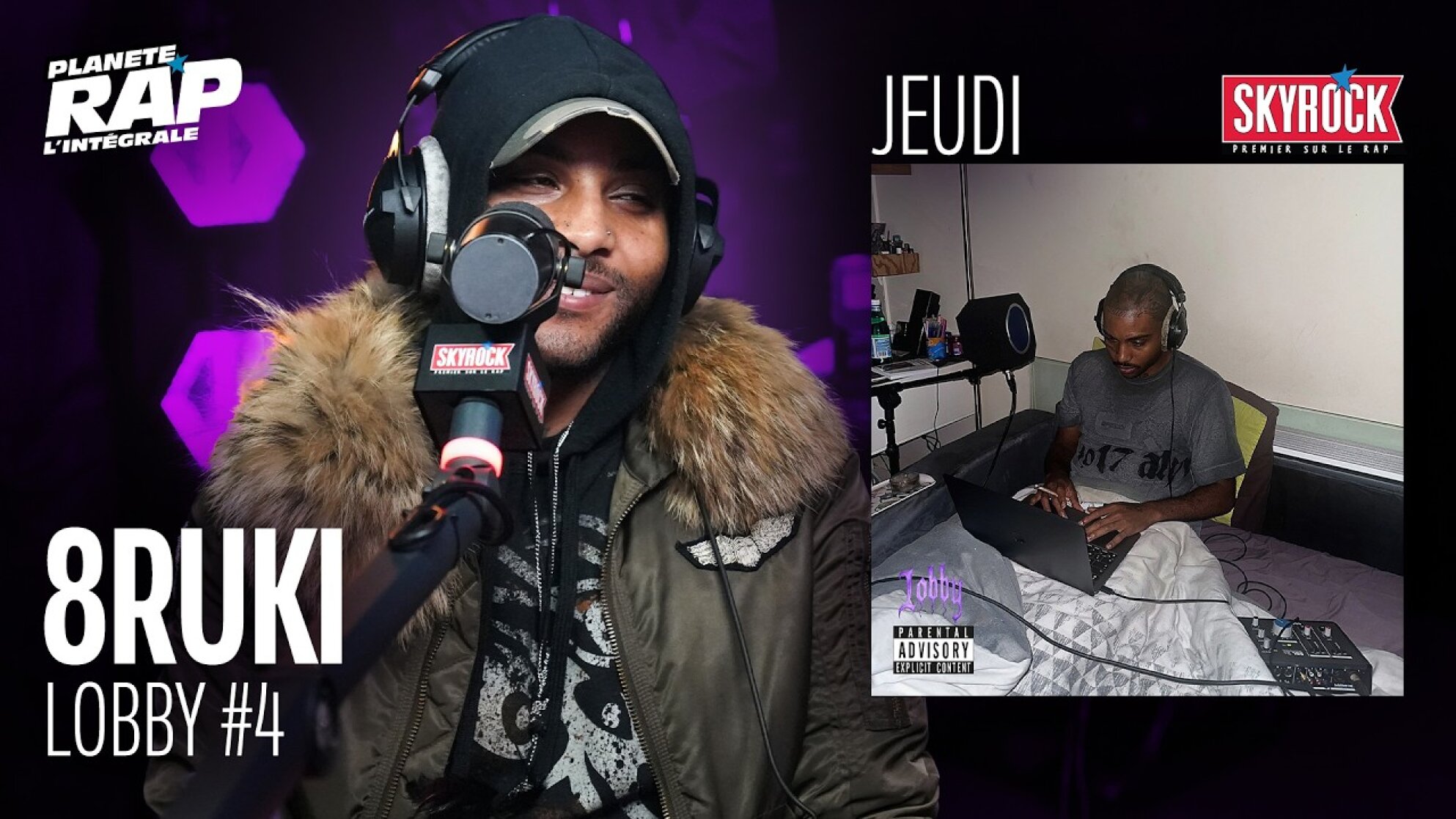 #PlanèteRap 8ruki "Lobby" avec Serane, 63OG & Fred Musa ! (4-5)