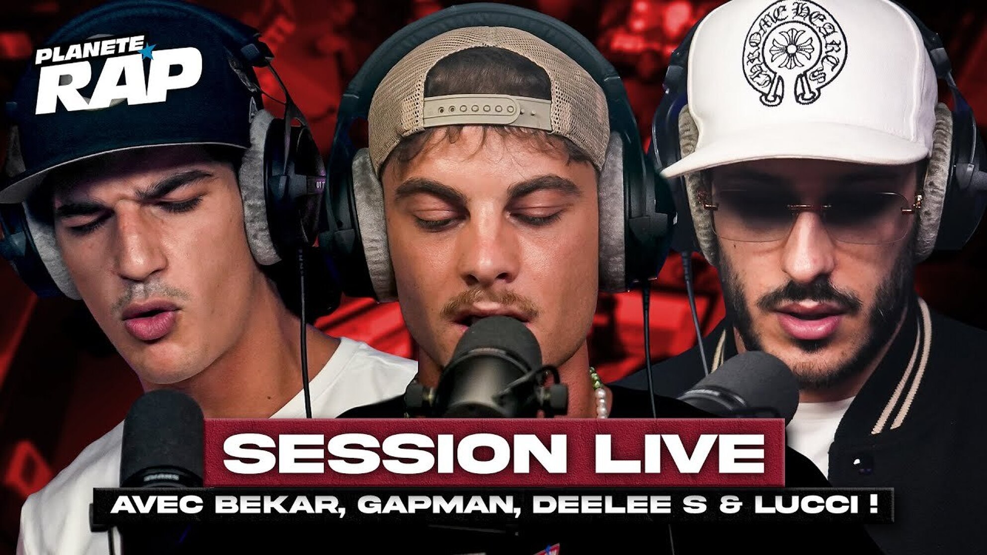 SESSION LIVE avec Bekar, Gapman, DEELEE S & Lucci ! #PlanèteRap