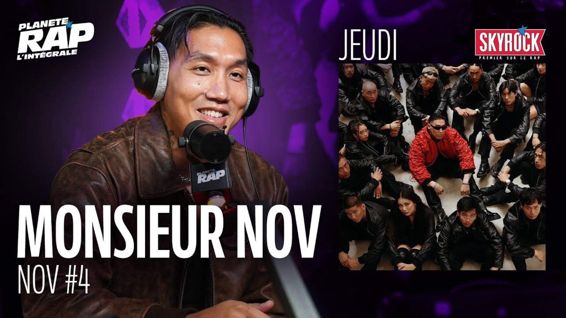 #PlanèteRap Monsieur Nov " NOV "avec Jäde, Sonny Rave & Fred Musa ! (4-5)