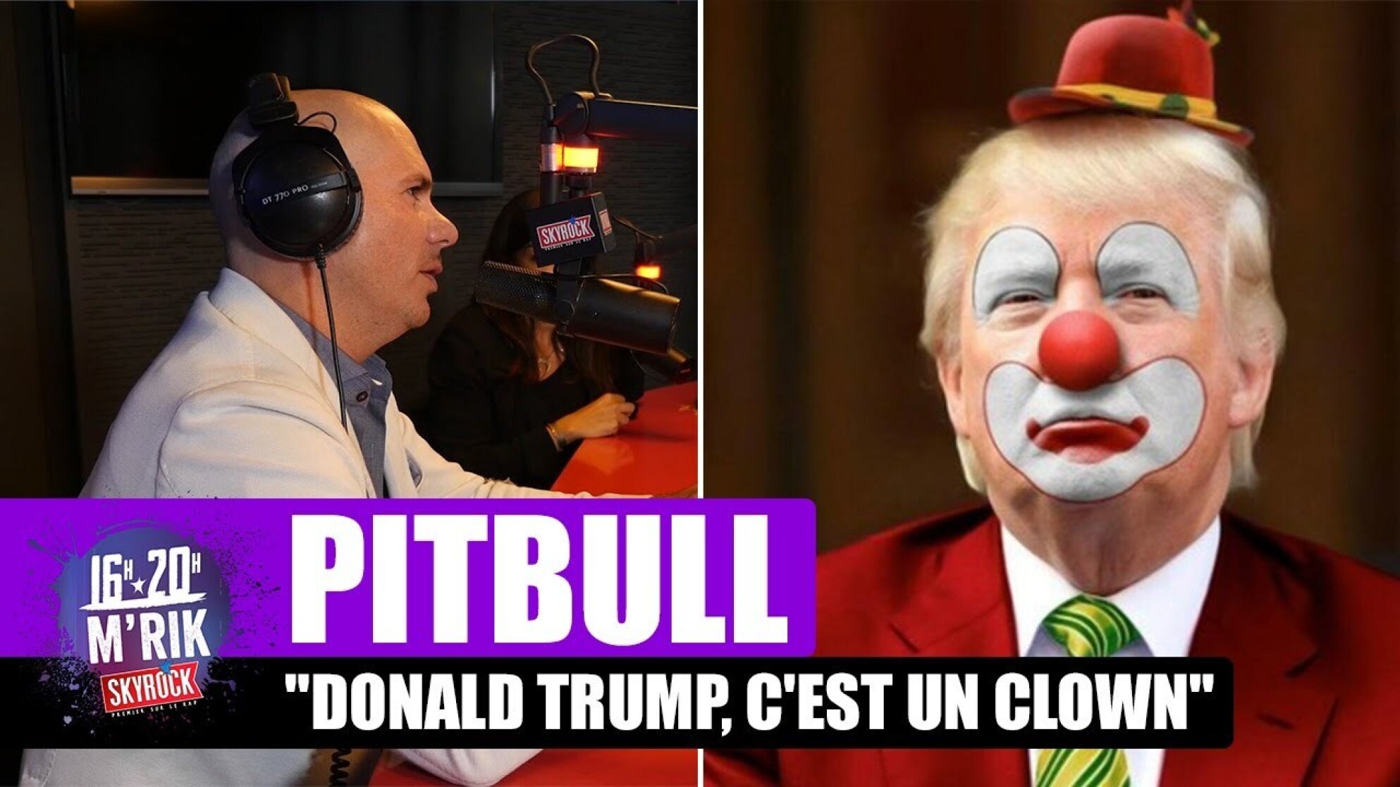 Interview Pitbull "Donald Trump, c'est un clown"