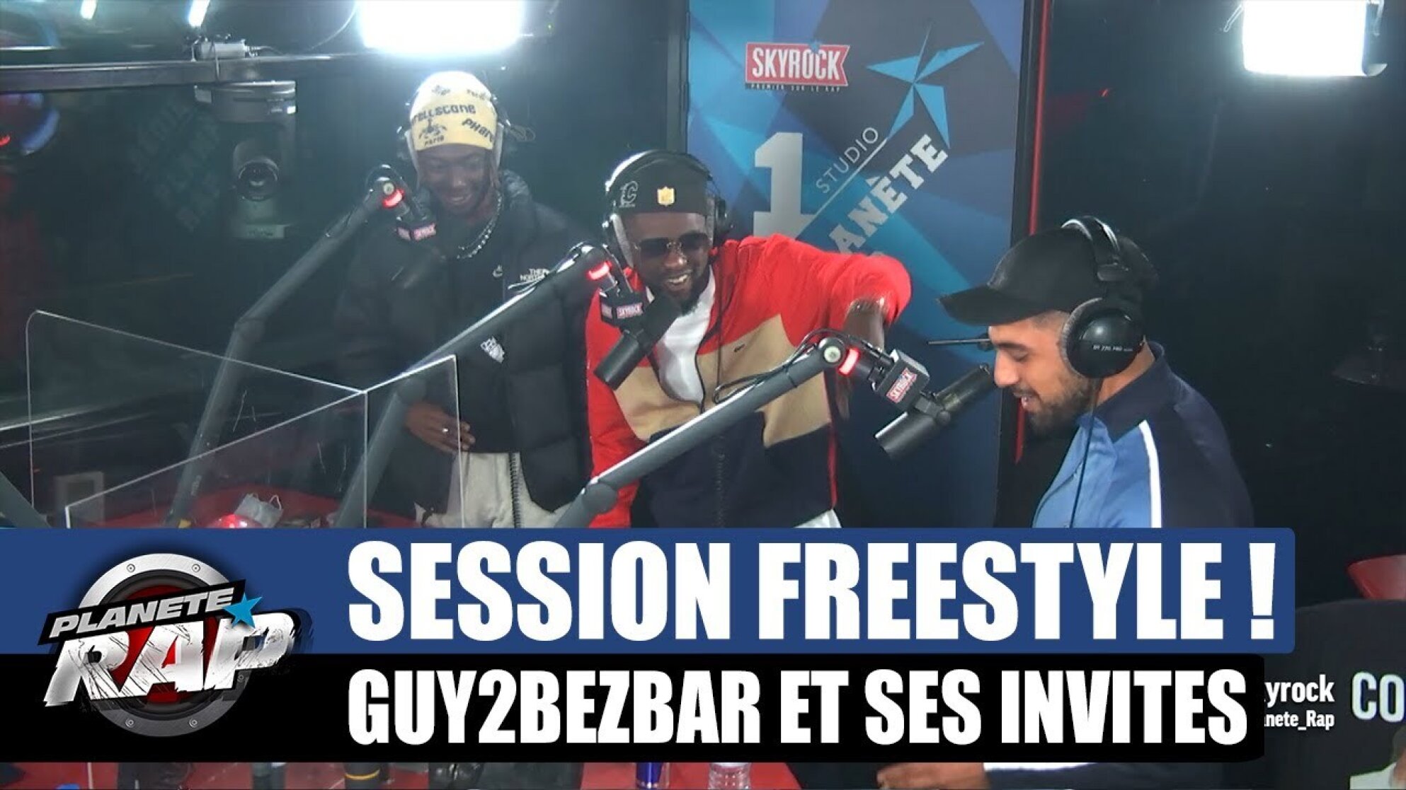 Guy2Bezbar - Session freestyle avec ZKR, Decimo & Sicario ! #PlanèteRap