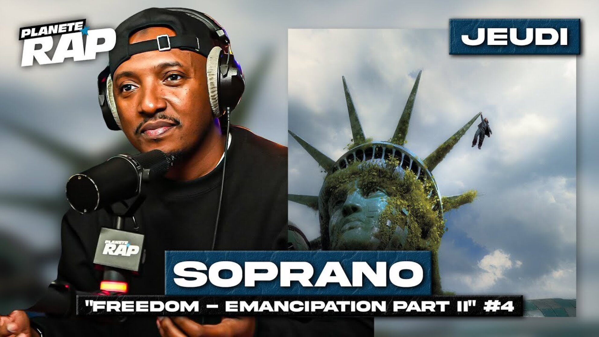 #PlanèteRap Soprano "Freedom Emancipation Part II" avec R E D K, Achim, Mehdi Miklo .. & Fred Musa