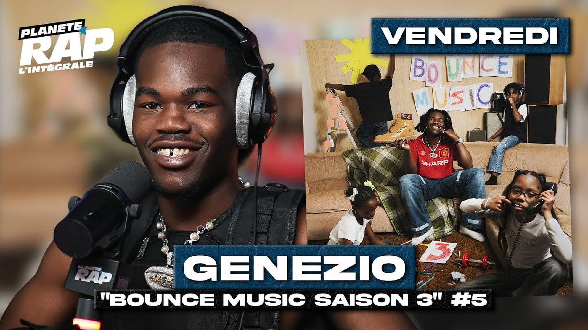 #PlanèteRap Genezio Bounce Music Saison 3 avec Jey Brownie, Zidvn & Fred Musa ! (5-5)