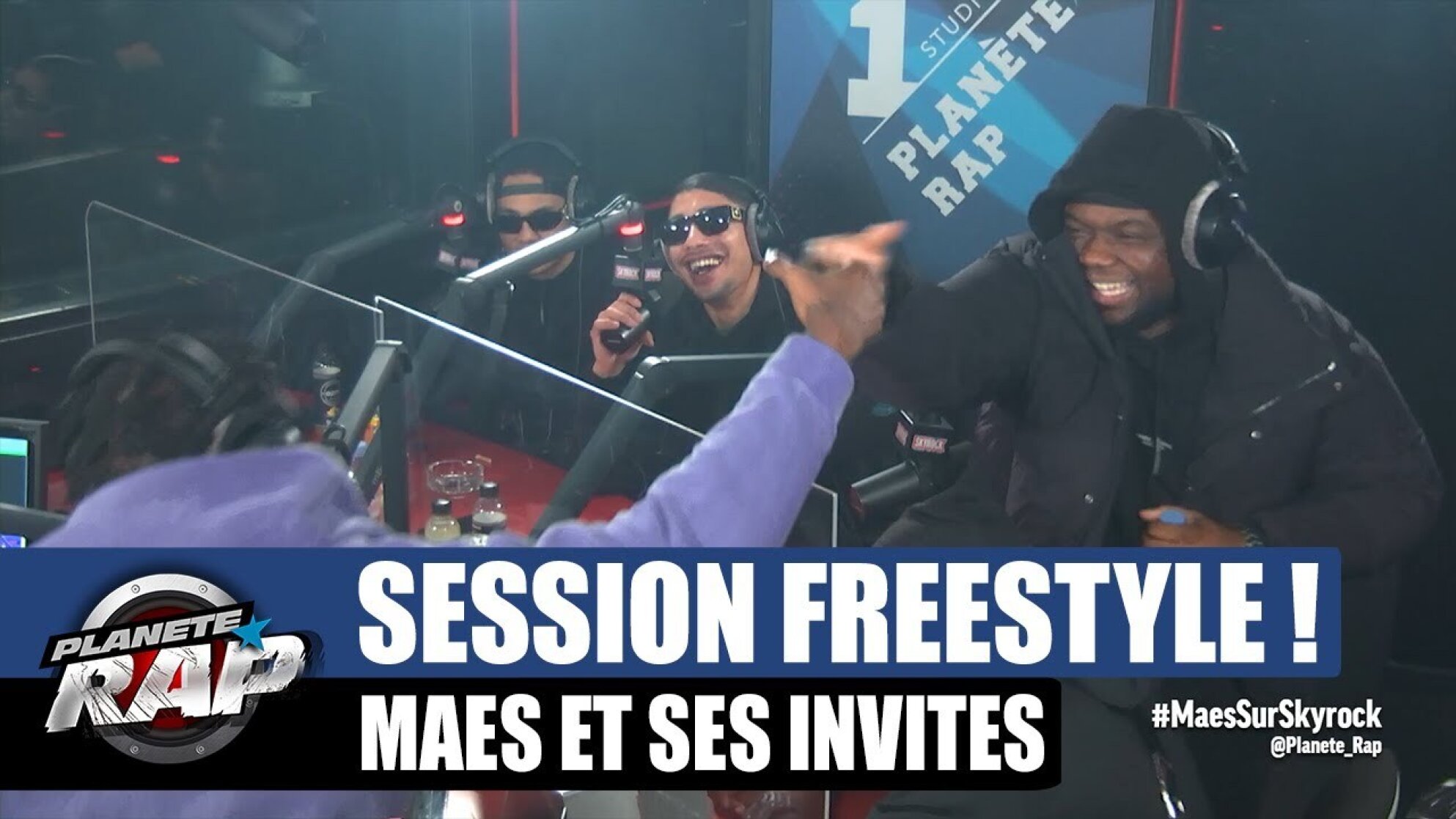 Maes - Session freestyle avec Oboy, Tiakola, Zed & Badama ! #PlanèteRap