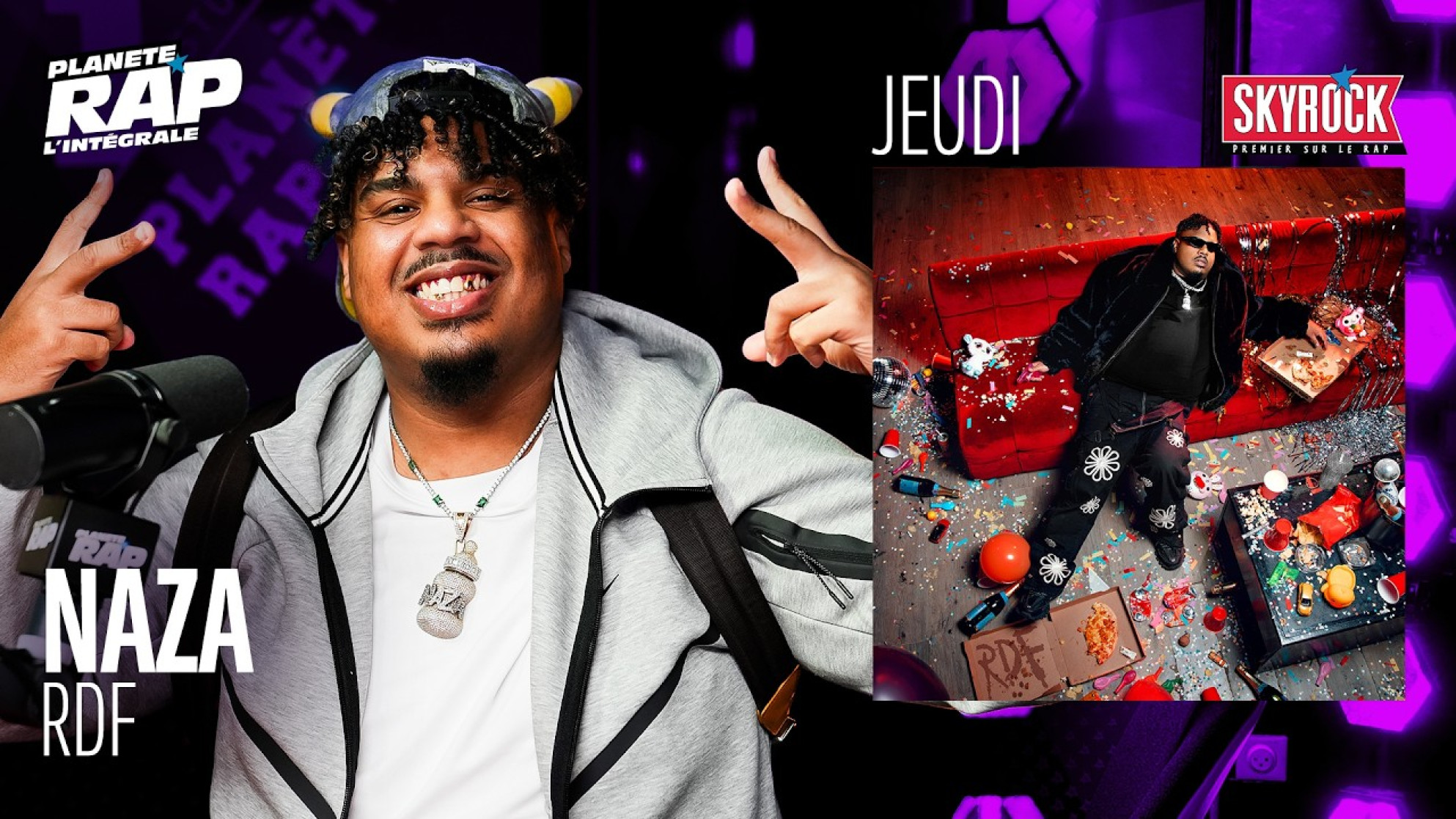 #PlanèteRap Naza "RDF" avec Binguy & Fred Musa ! (4-5)
