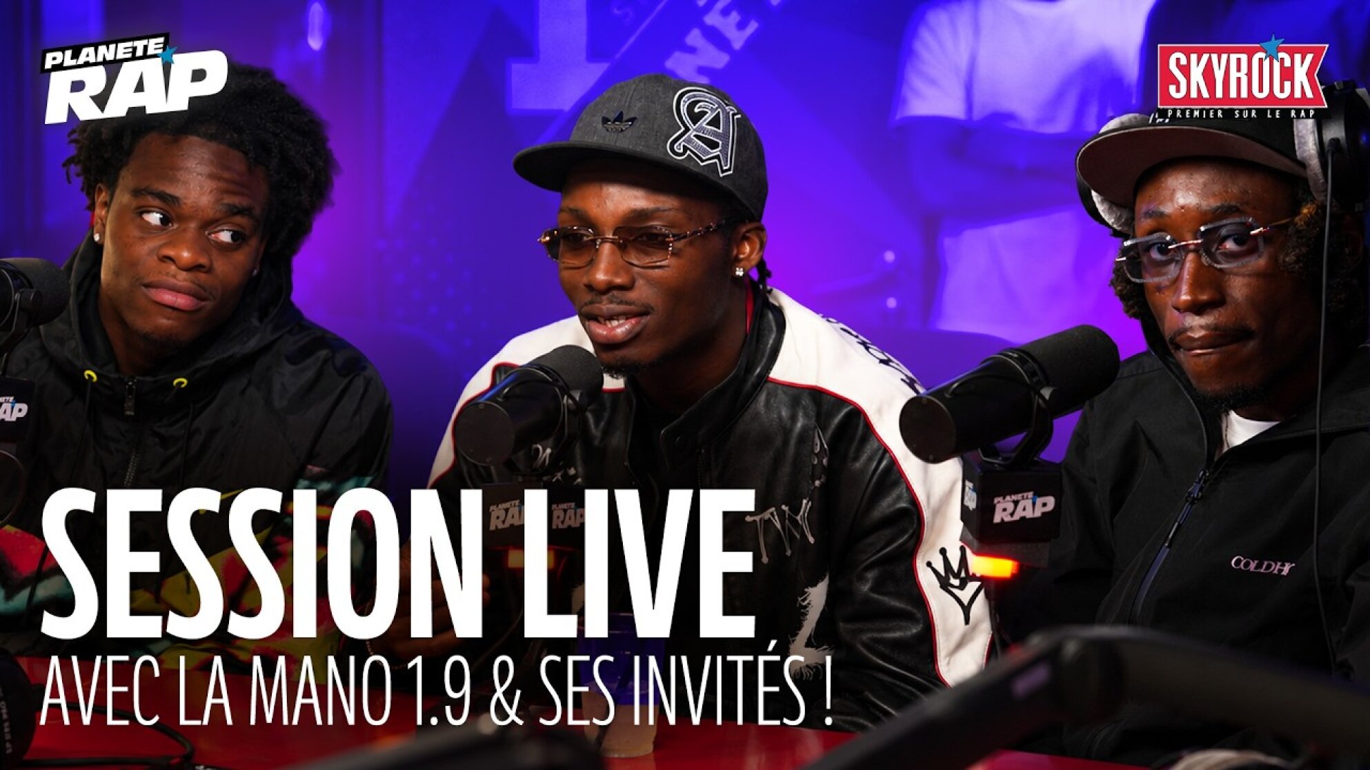 SESSION LIVE avec La Mano 1.9, Yugeez, Paydé, La Folie, Wawess, LMT, HELSY #PlanèteRap