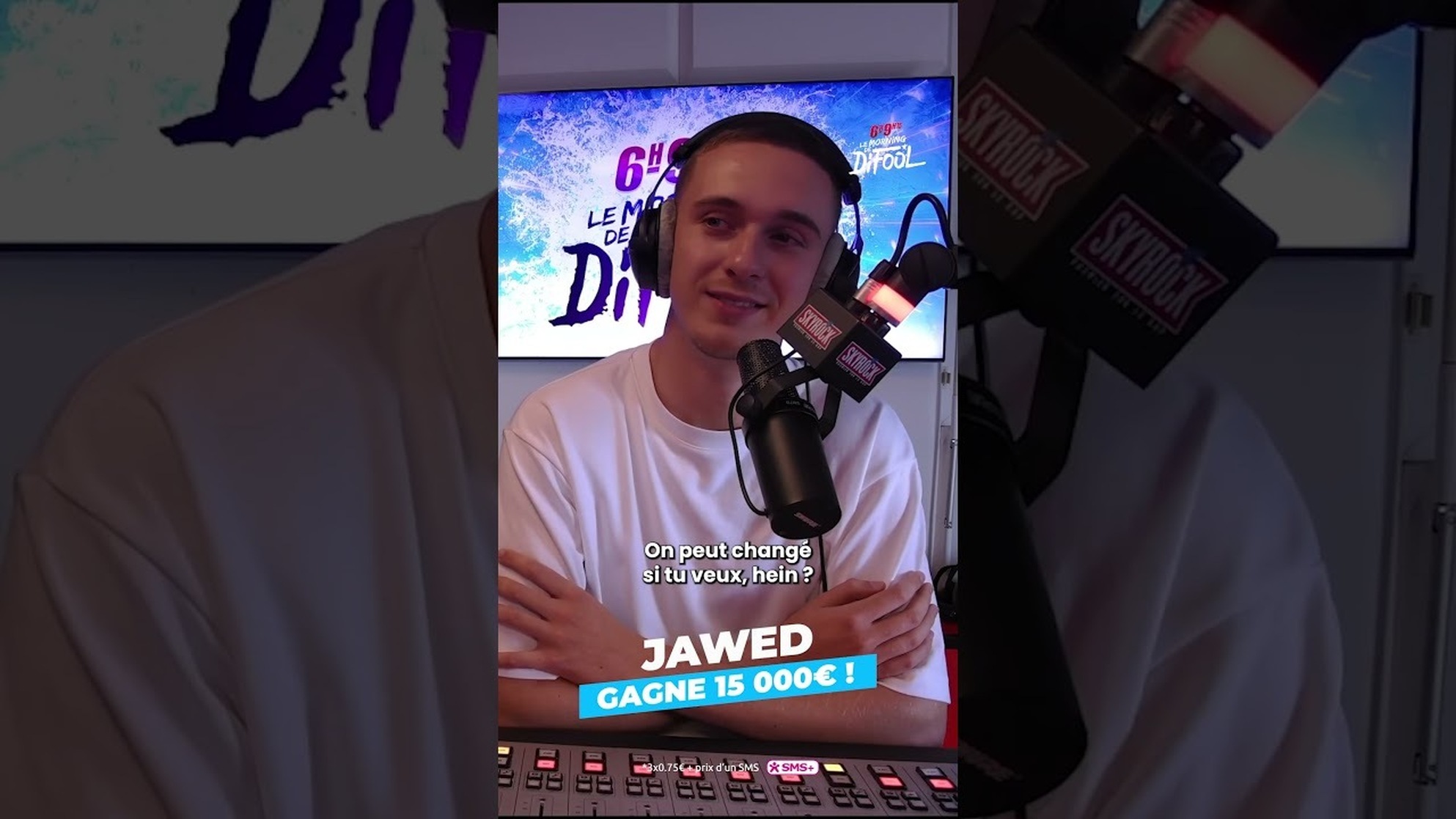 Jawed gagne 15 000 euros ce matin dans le #morningdedifool
