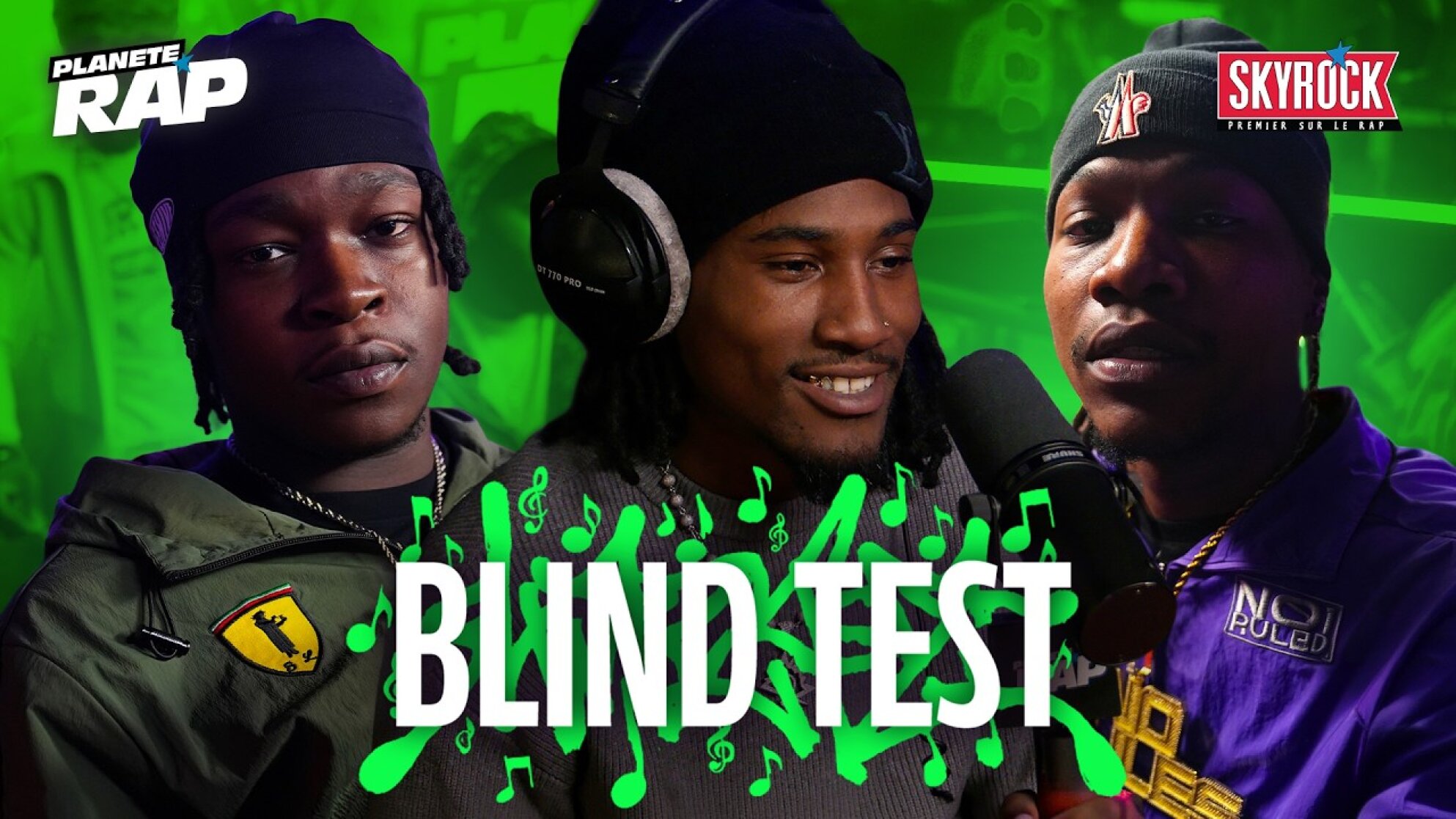 LE BLIND TEST avec 63OG, K2_sp, Kabbsky, Shérifflazone, Sacce, TVLM & Fred Musa ! #PlanèteRap