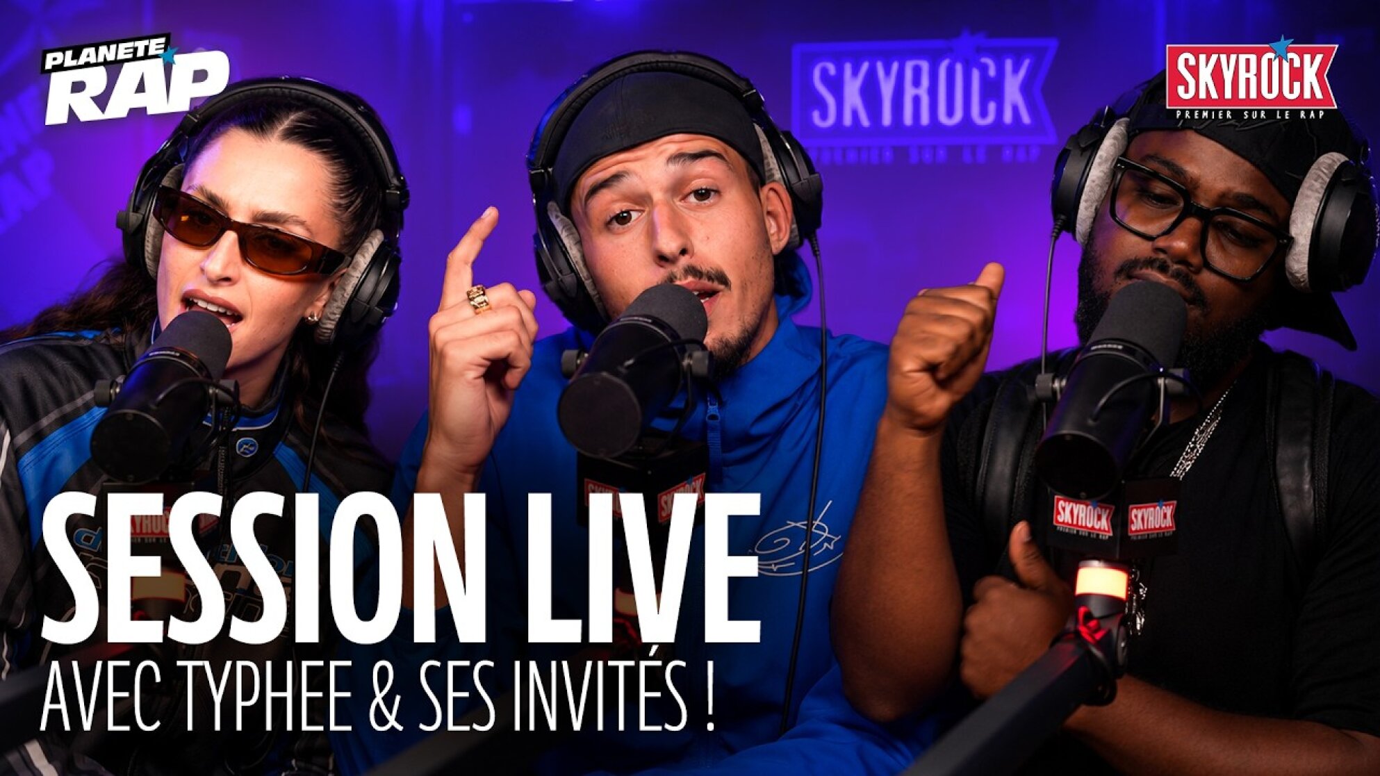 SESSION LIVE avec Typhee, 22Carbone, Khara #PlanèteRap