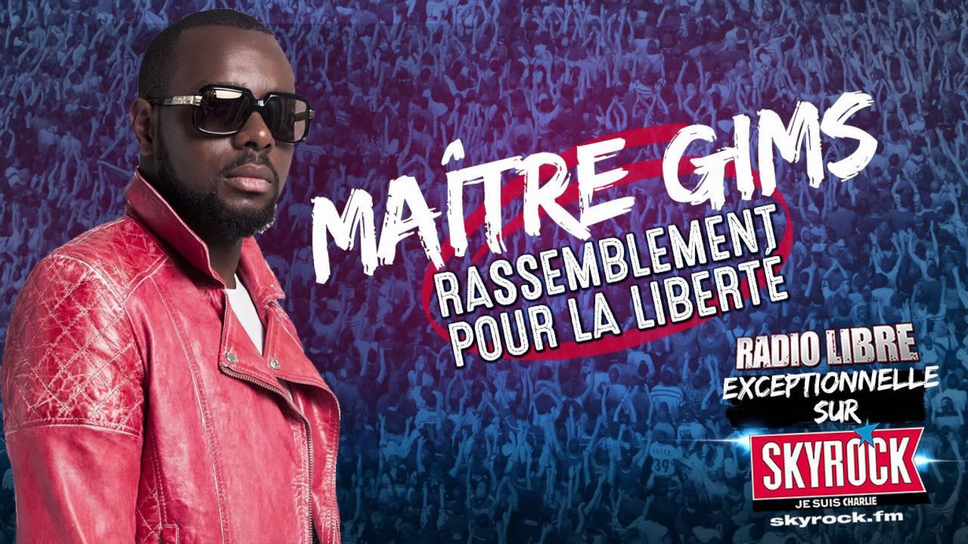 Maître Gims s'exprime sur l'attentat de Charlie Hebdo dans la Radio Libre Exceptionnelle