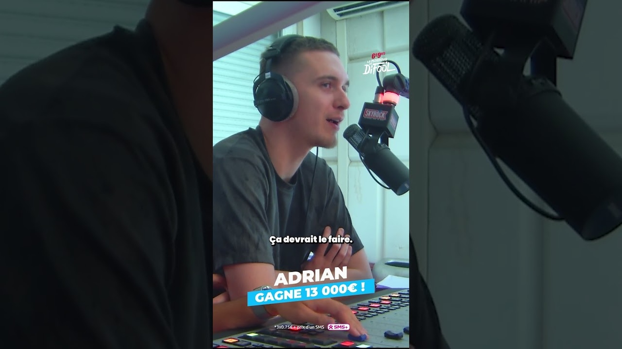 Adrian grand gagnant du #morningdedifool