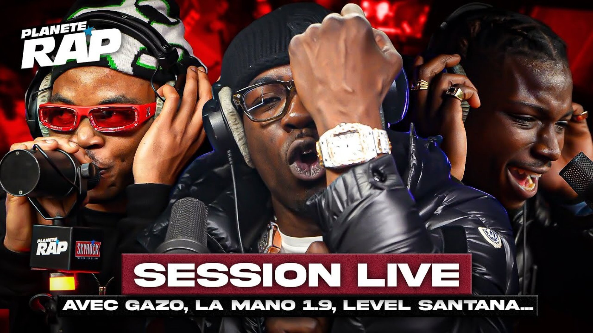 SESSION LIVE avec Gazo, La Mano 1.9, Level Santana, Snooper, Chakal, Jo des Pab... ! #PlanèteRap