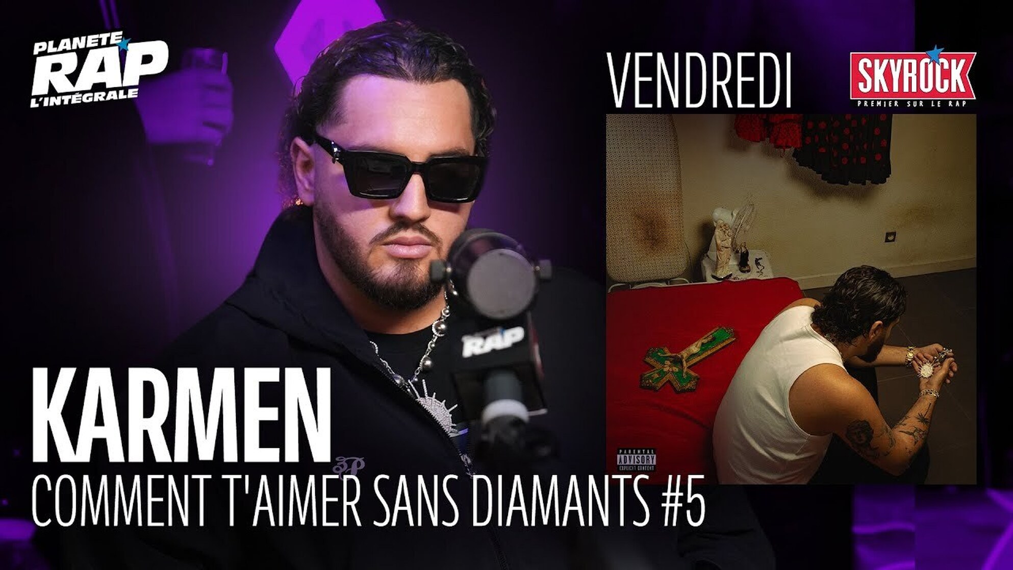 #PlanèteRap Karmen "Comment T'aimer Sans Diamants ?" avec Yvnnis, Thahomey... & Fred Musa ! (5-5)