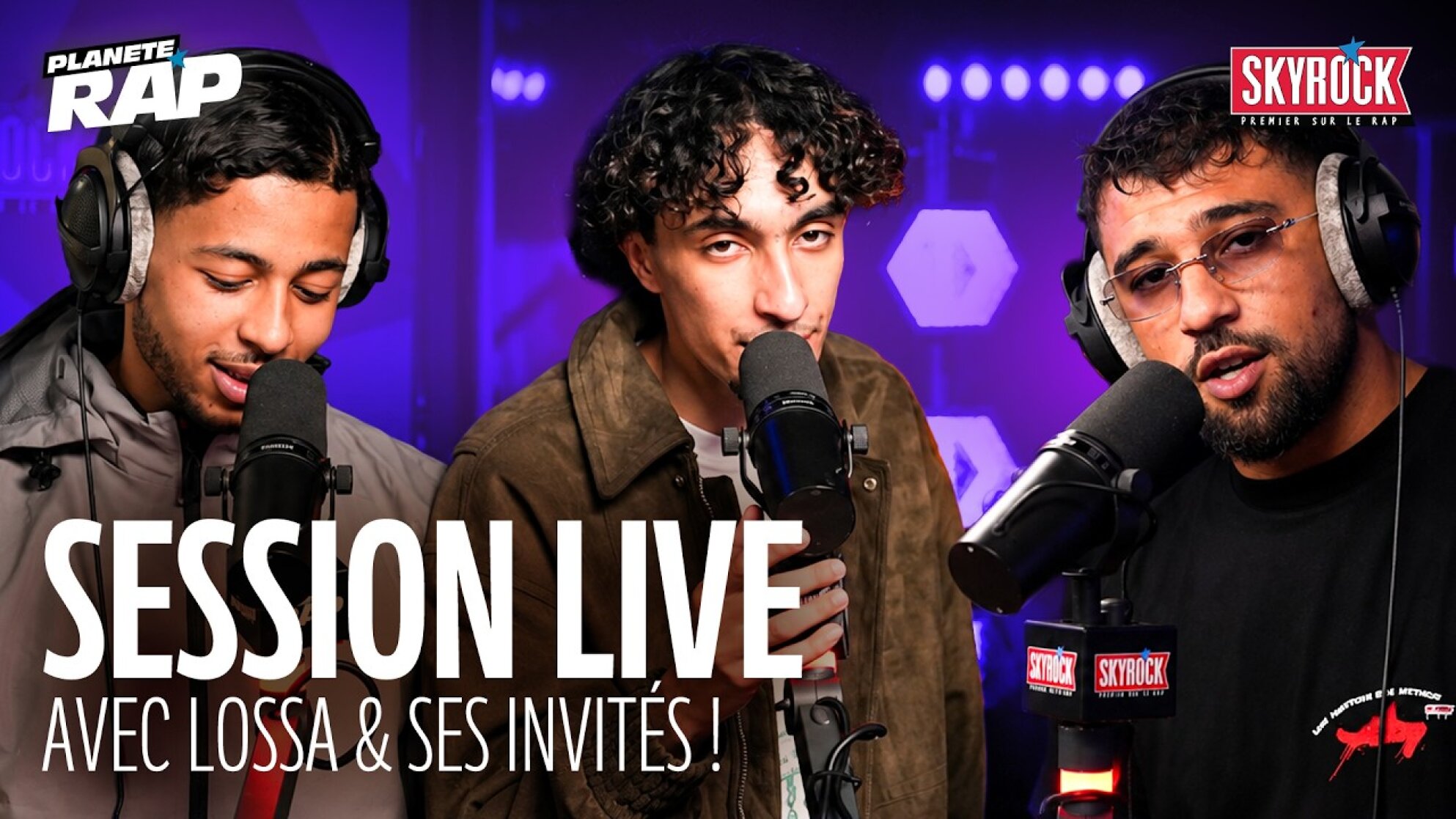 SESSION LIVE avec Lossa, ZKR, Asap Officiel, Nostra, BR & 32G ! #PlanèteRap