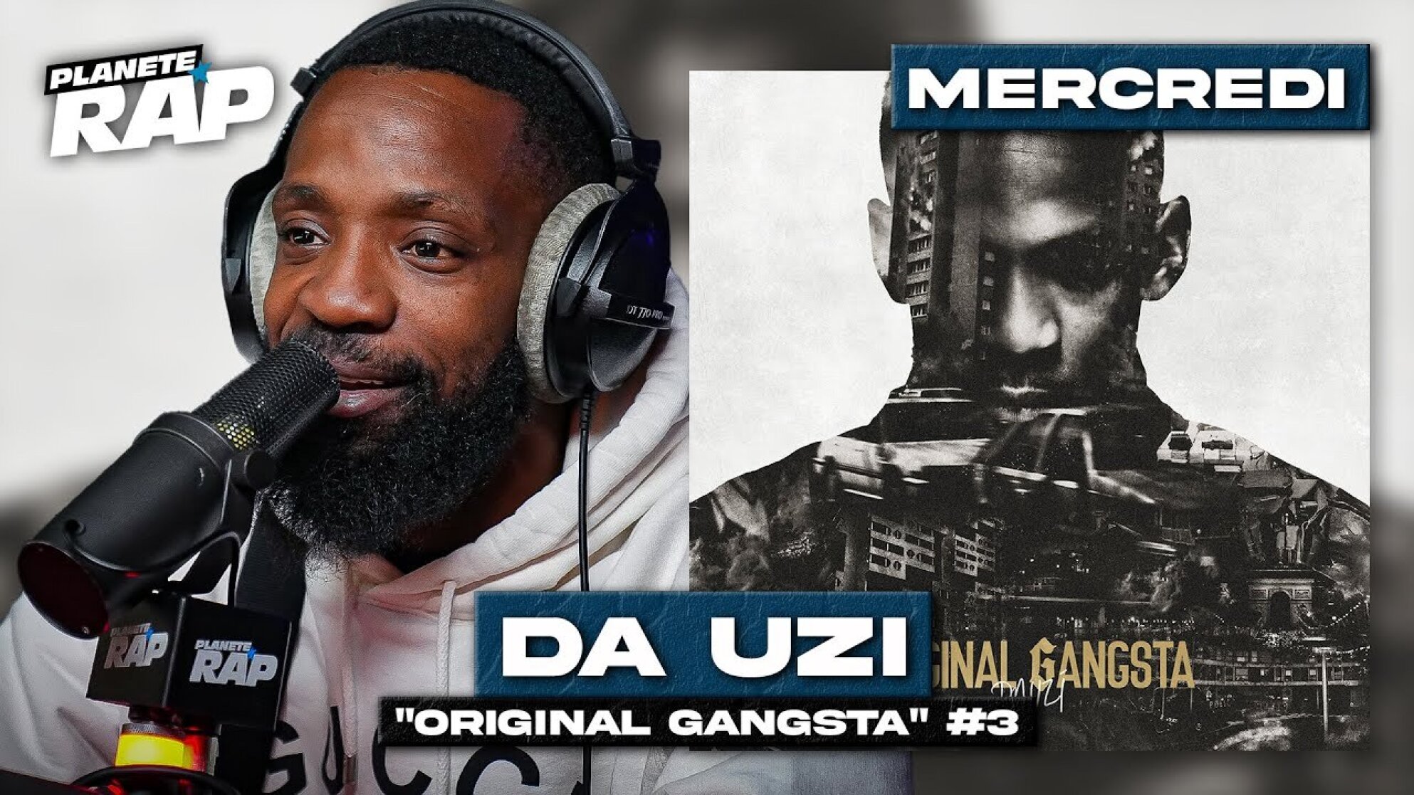 #PlanèteRap DA Uzi "Original Gangsta" avec K2, Crapule, D2bleya, 2 Paname ... & Fred Musa ! (3/5)