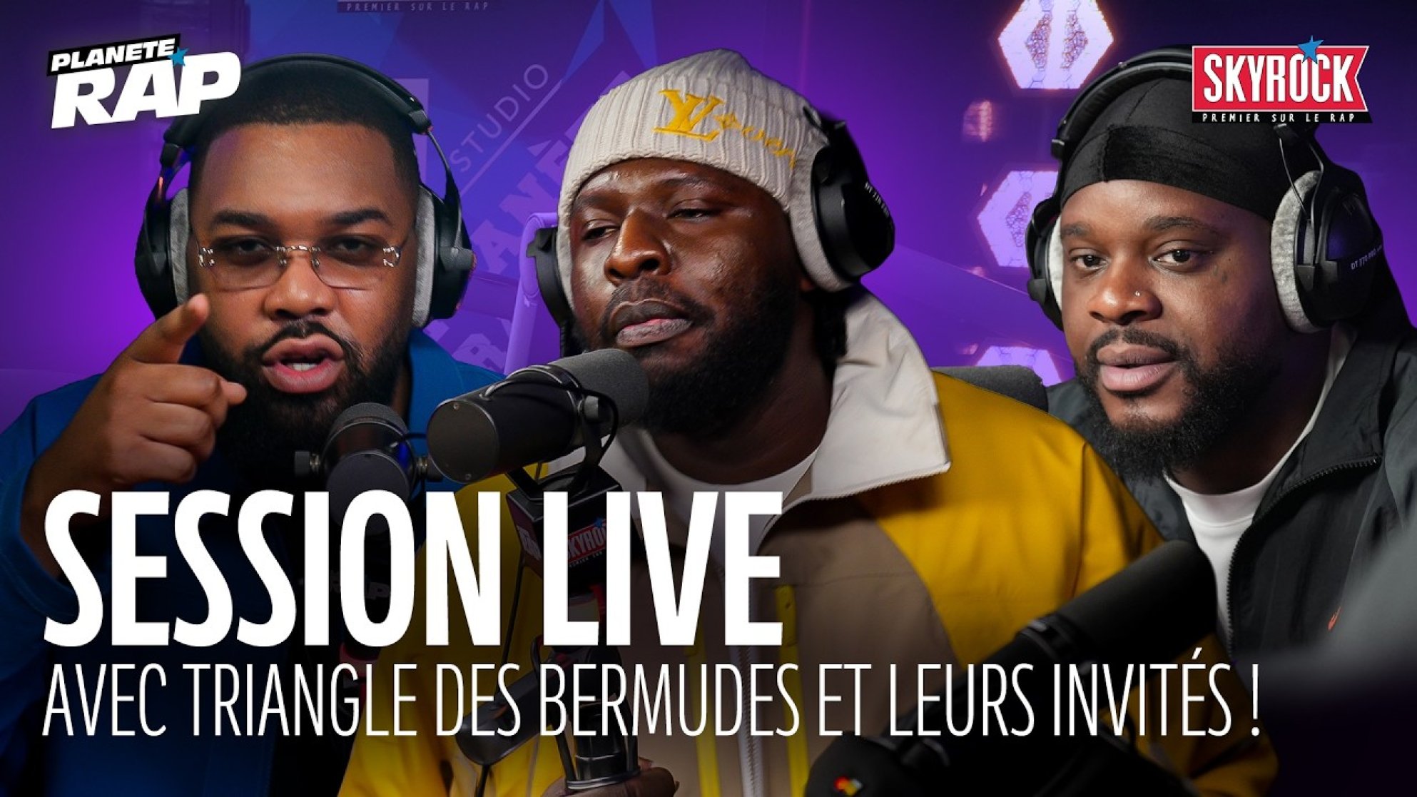 SESSION LIVE avec Triangle Des Bermudes, Bolemvn, NT, 2ZG, Konieur & Issaka Weezy ! #PlanèteRap