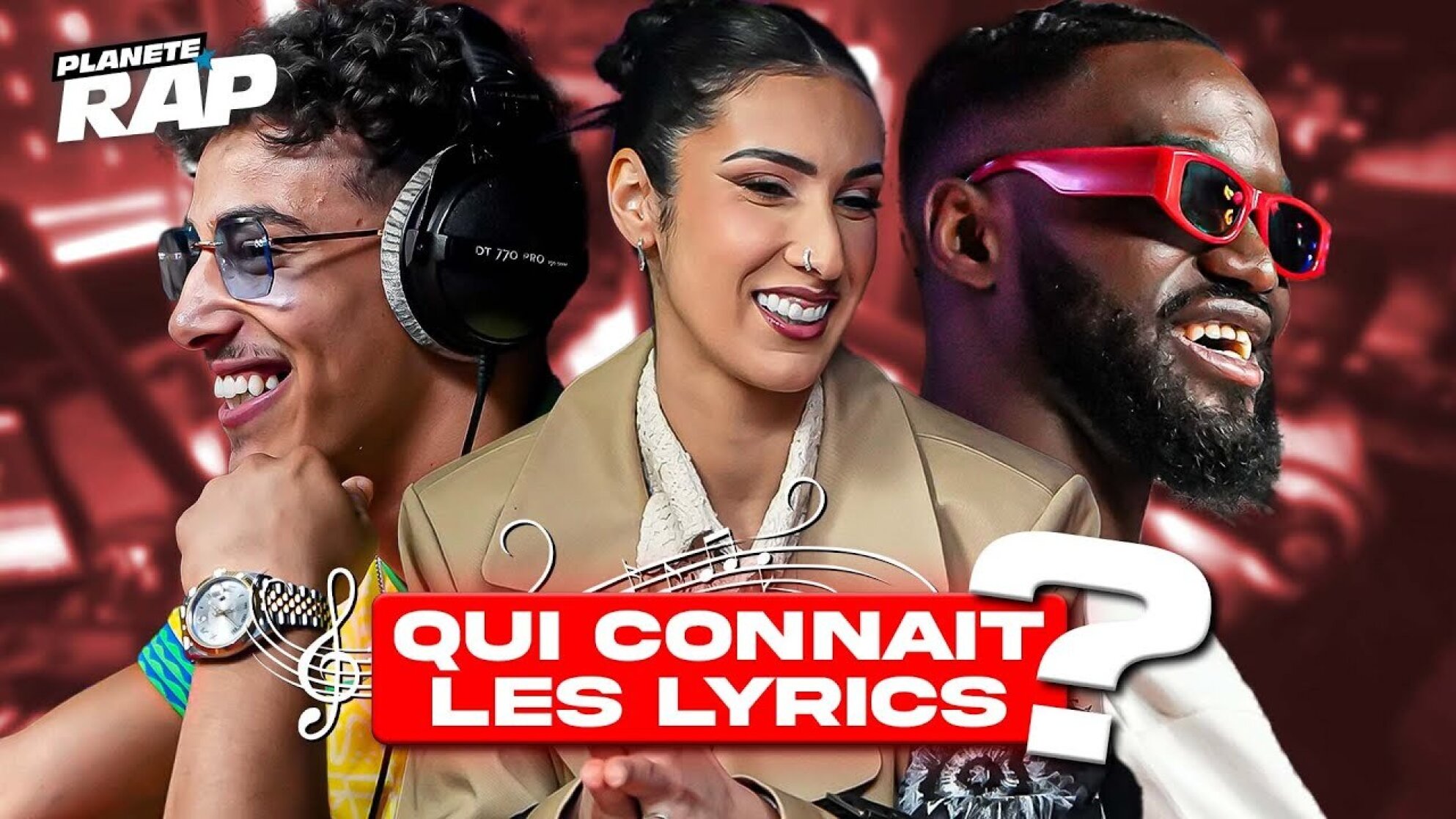 QUI CONNAIT LES LYRICS ? avec Lyna Mahyem, Moha K, Emkal, SenSey & Heaven Sam ! #PlanèteRap
