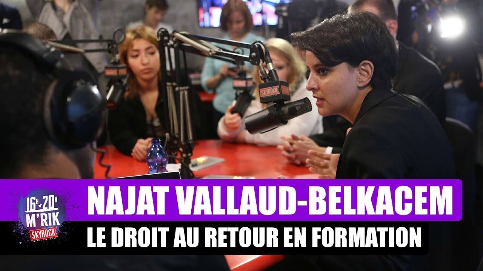 Najat Vallaud-Belkacem face aux auditeurs de Skyrock sur le Droit au retour en formation (extraits)