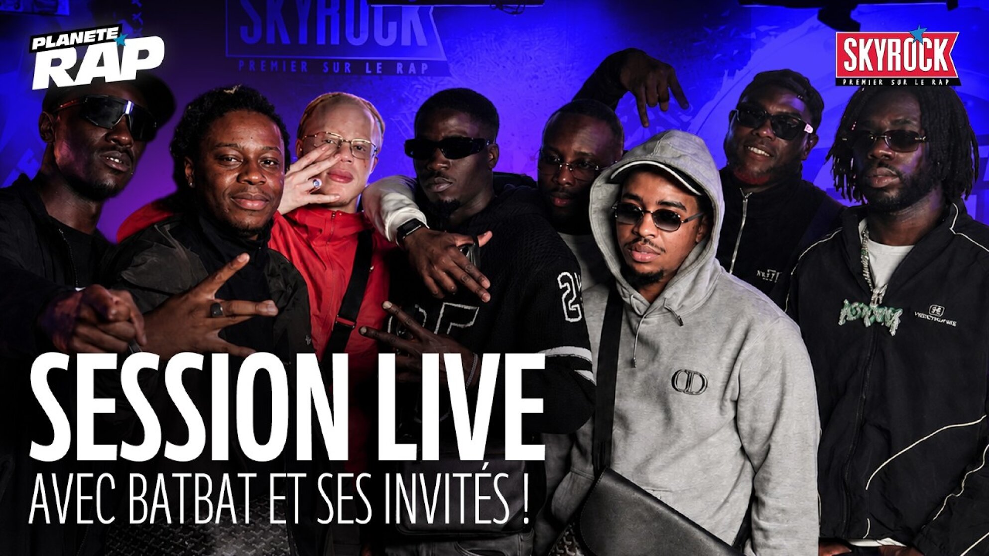 SESSION LIVE XXL avec BatBat, Kerchak, Mous-K, NM Pichichi, LIK, ELS, Bara & Bodo ! #PlanèteRap