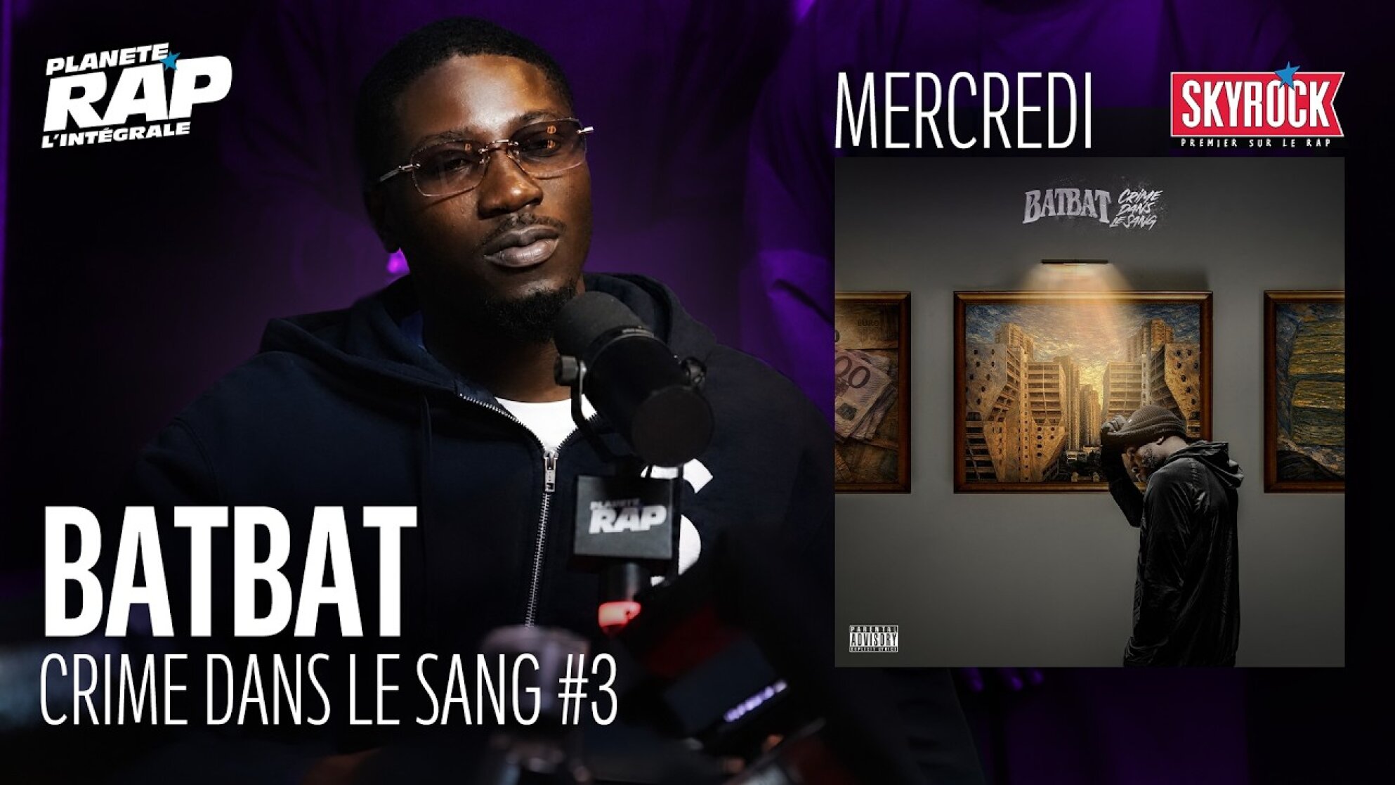 #PlanèteRap BatBat "Crime dans le sang" avec Guizmo, Heuss l'Enfoiré, Beendo Z... & Fred Musa (3-5)