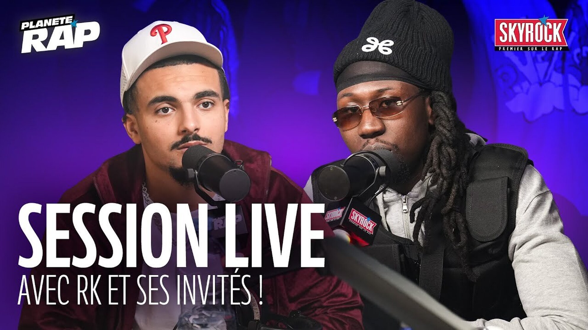 SESSION LIVE avec RK, Mous-K, Riiko, Still Fresh, BR, Steady, Malsain, 4 étoiles... ! #PlanèteRap