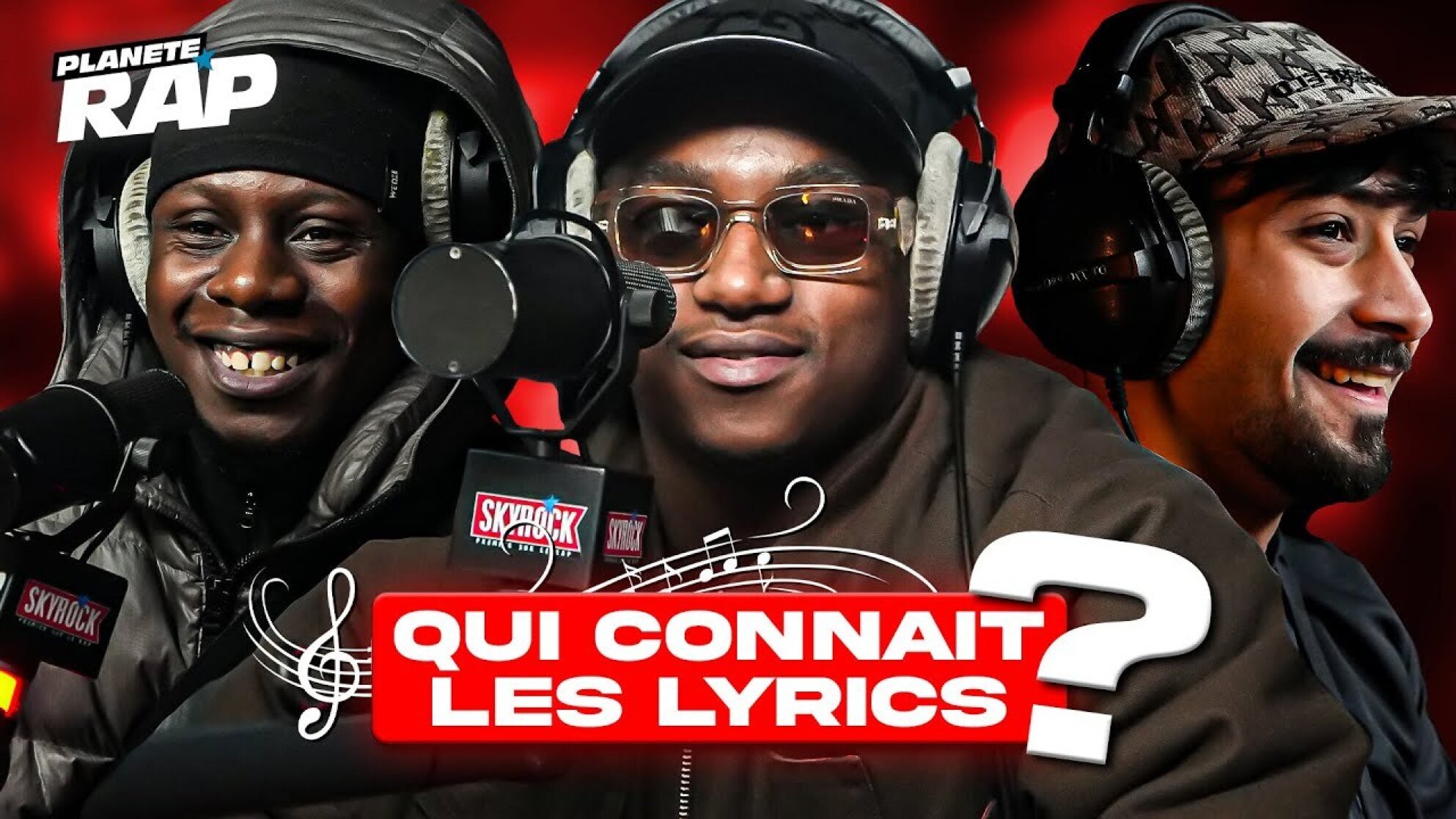 QUI CONNAIT LES LYRICS (avec Bouss, Soustaga, Malik & JeuneB)  #PlanèteRap