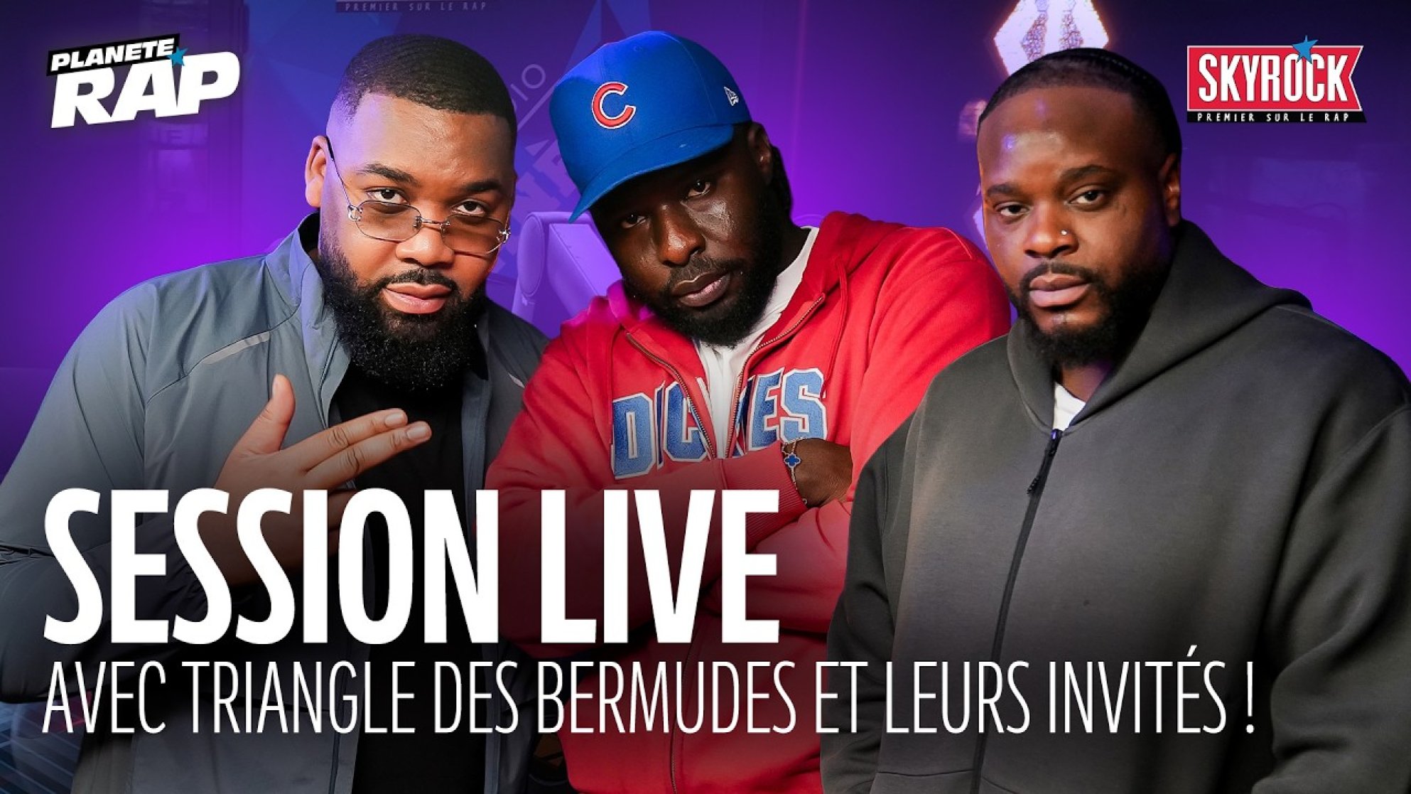 SESSION LIVE avec TRIANGLE DES BERMUDES, La Traîne & Ninocess ! #PlanèteRap