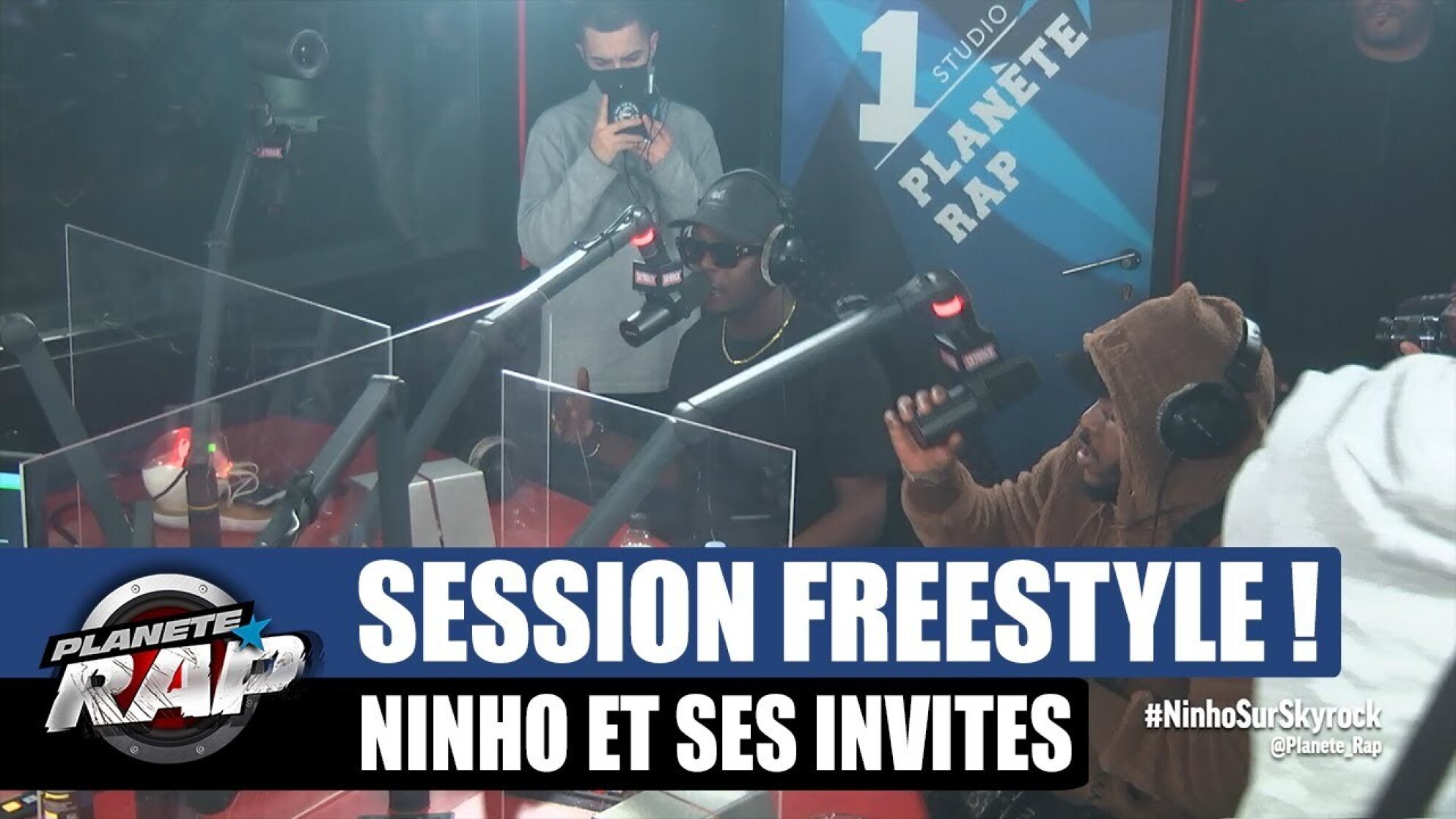 Ninho - Session freestyle avec K2, Standard & Minicaps ! #PlanèteRap