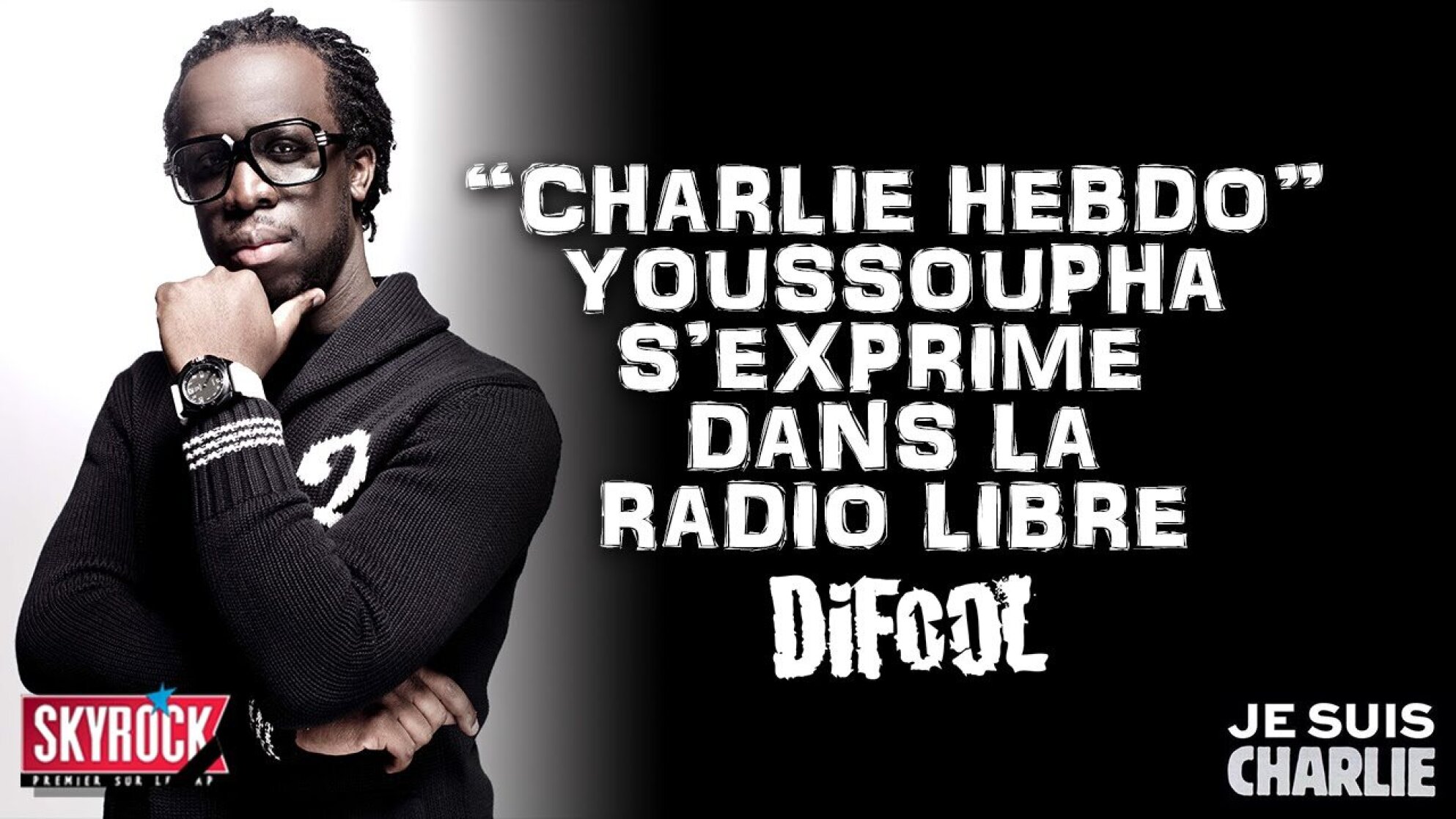 Attentat Charlie Hebdo - Youssoupha s’exprime en direct dans La Radio Libre sur Skyrock