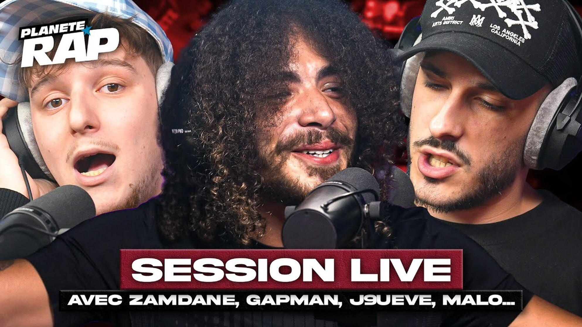 SESSION LIVE avec Zamdane, Gapman, J9ueve, Malo, Desouza, Notorious 2T & VersionBeta7 ! #PlanèteRap