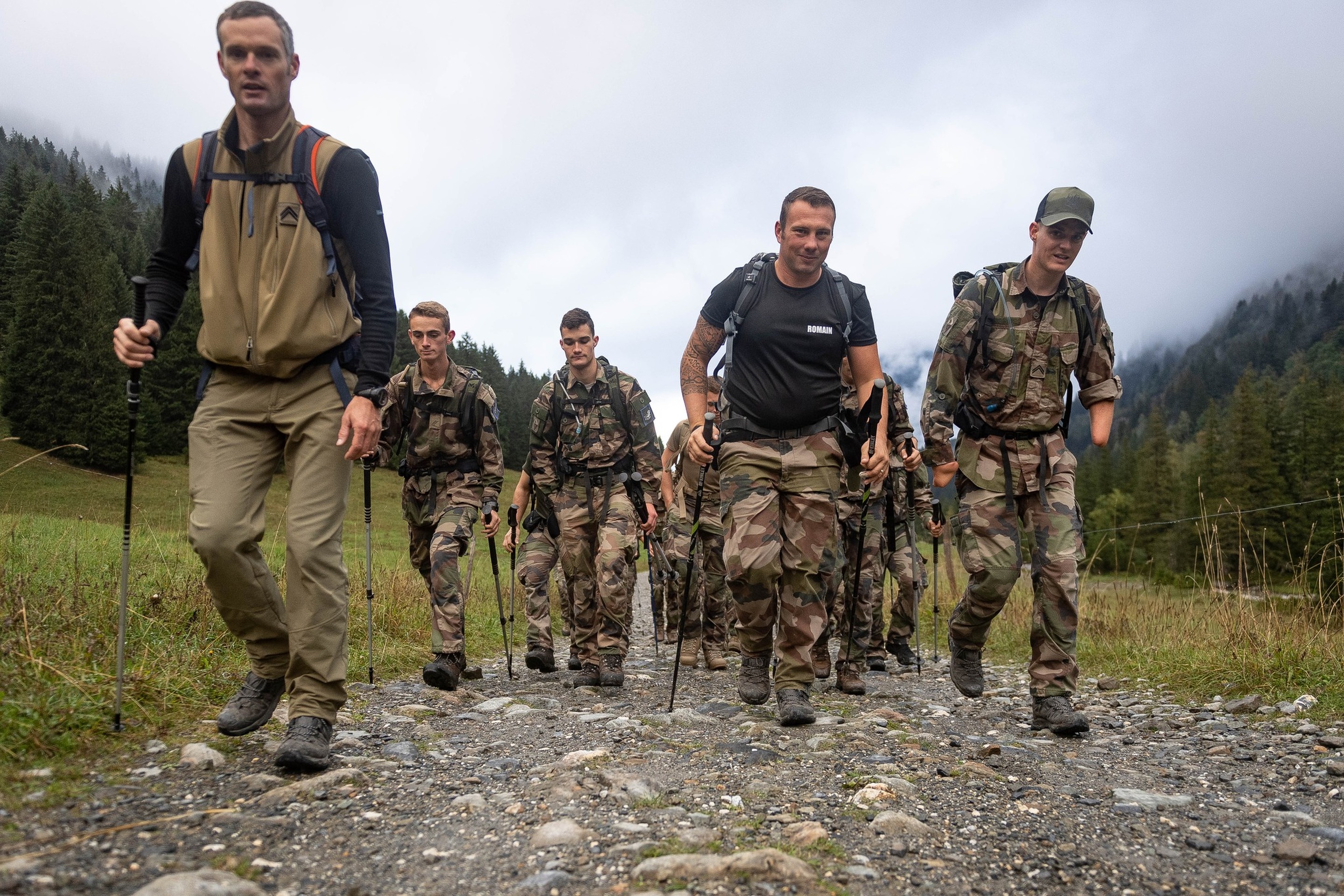 Les blessés du 27e BCA en quête du Mont Blanc