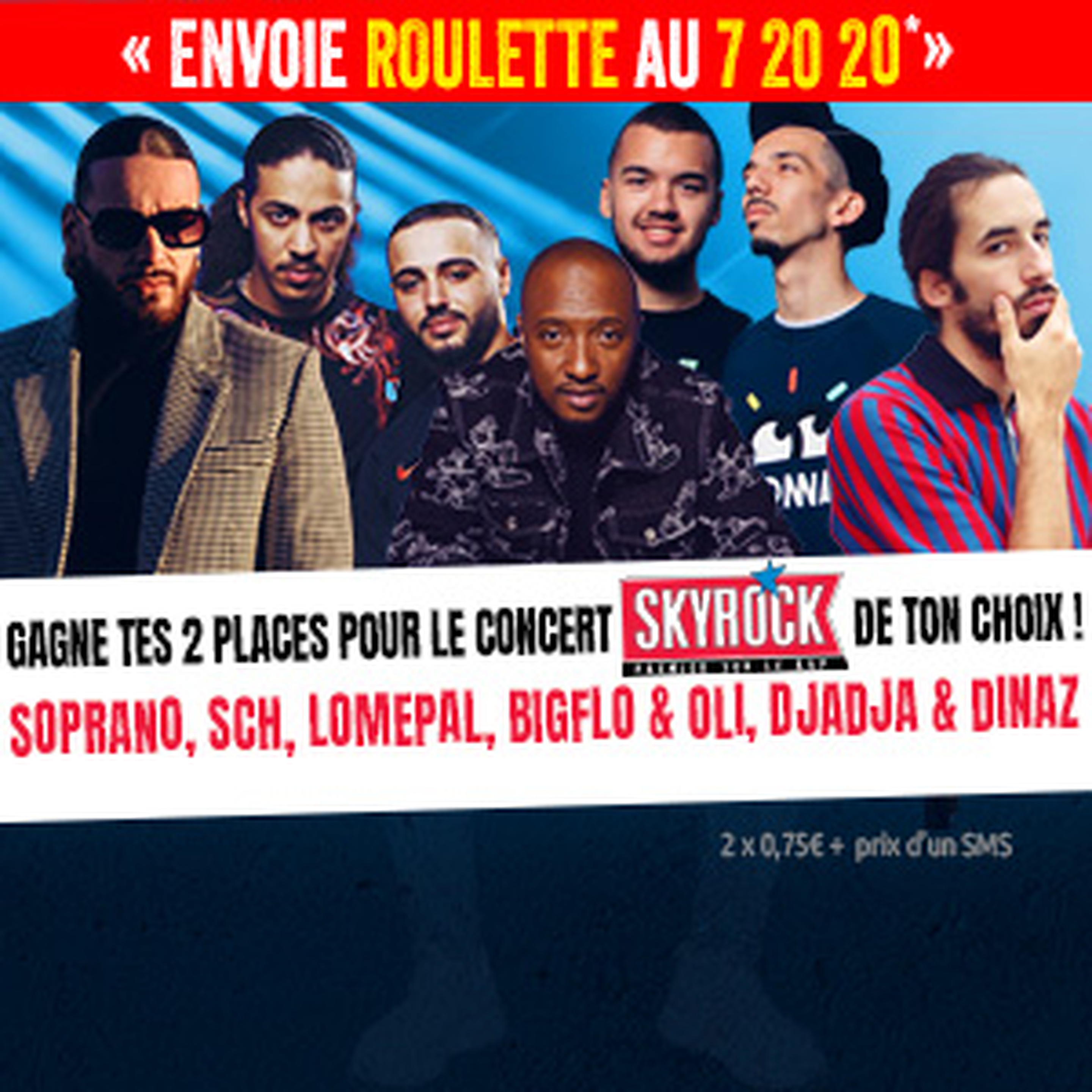 La roulette : Concerts Skyrock !