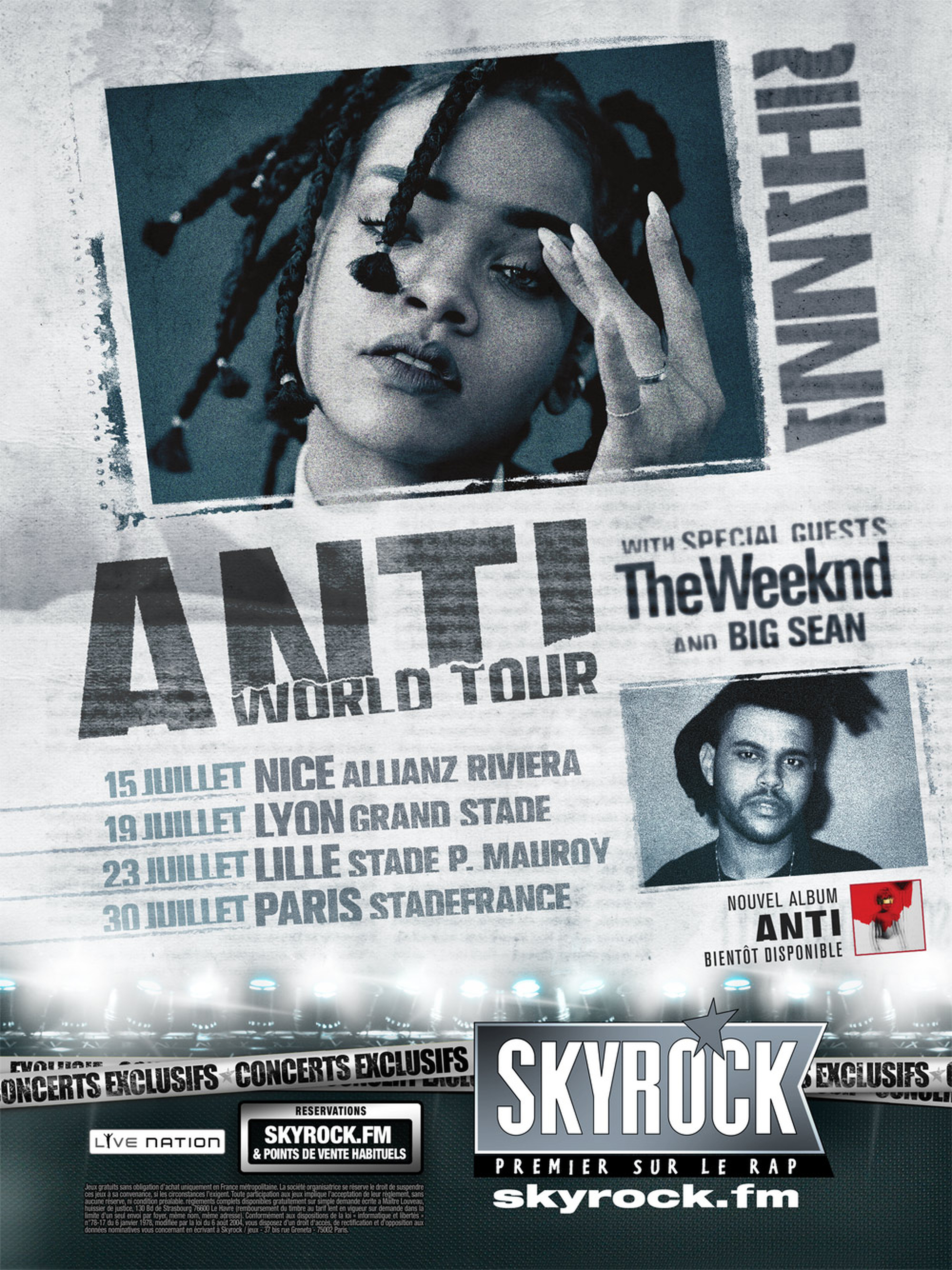 Rihanna en tournée avec Skyrock !
