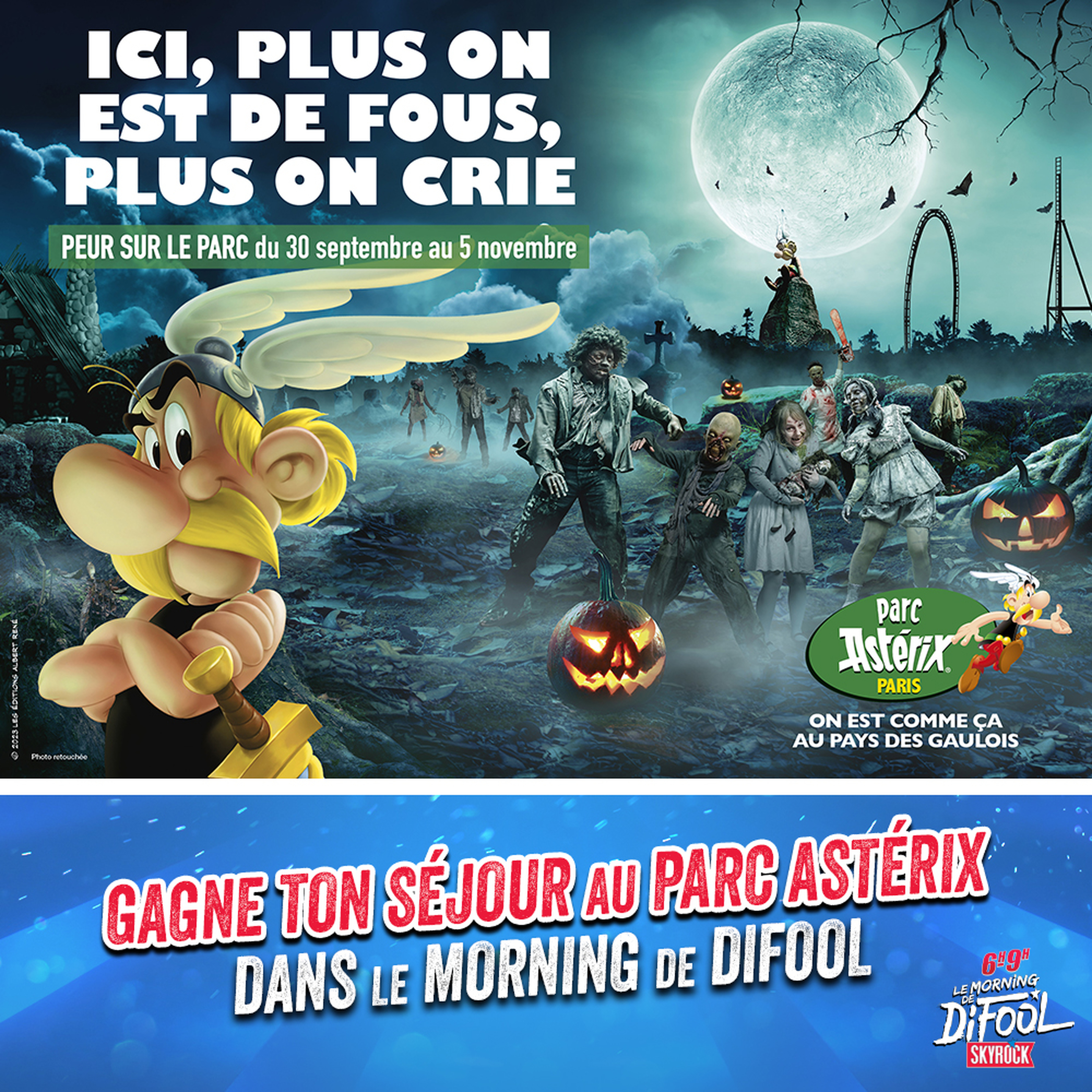 Gagne ton séjour au Parc Astérix dans le Morning de Difool ! 