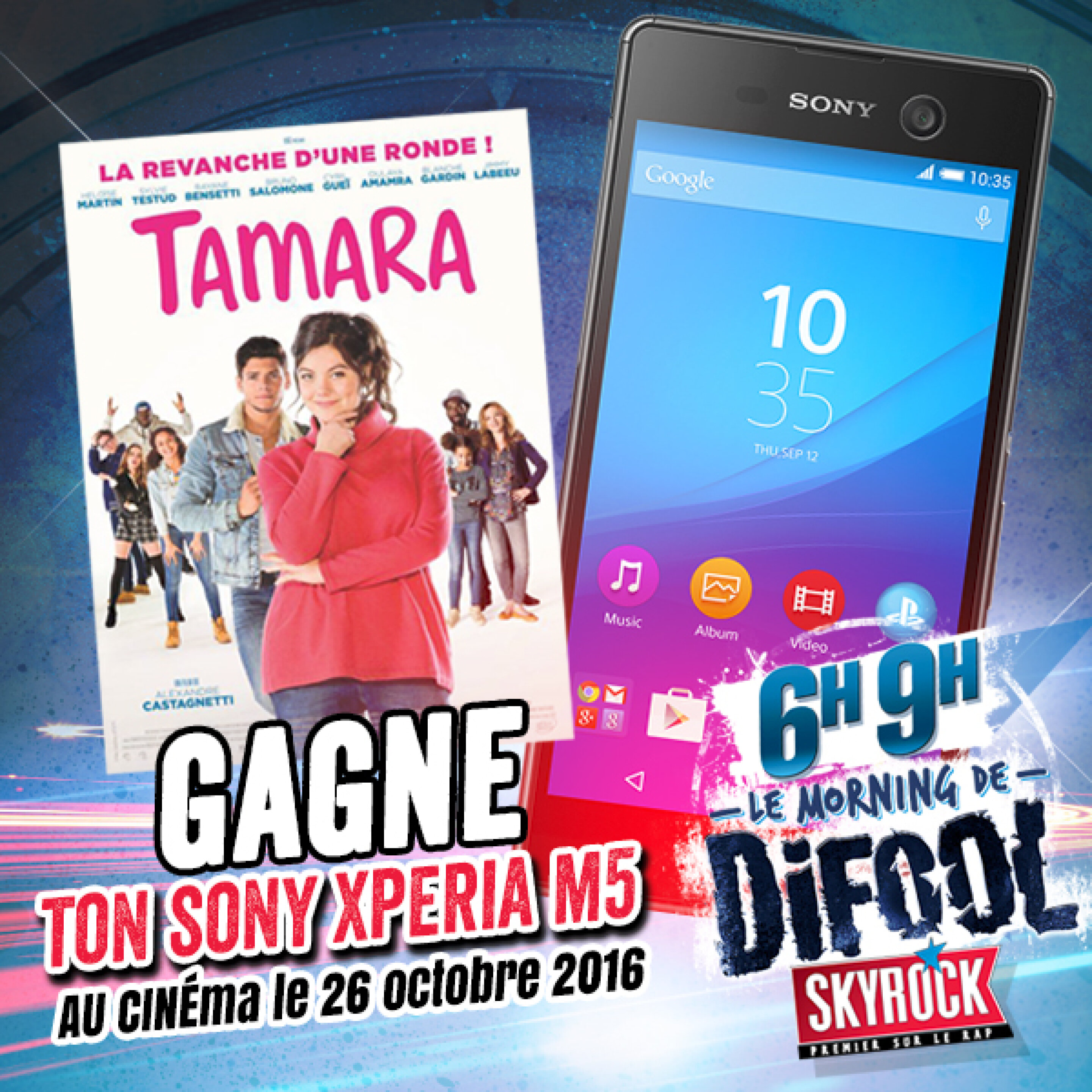 Gagne ton Sony XPeria M5 avec Tamara !