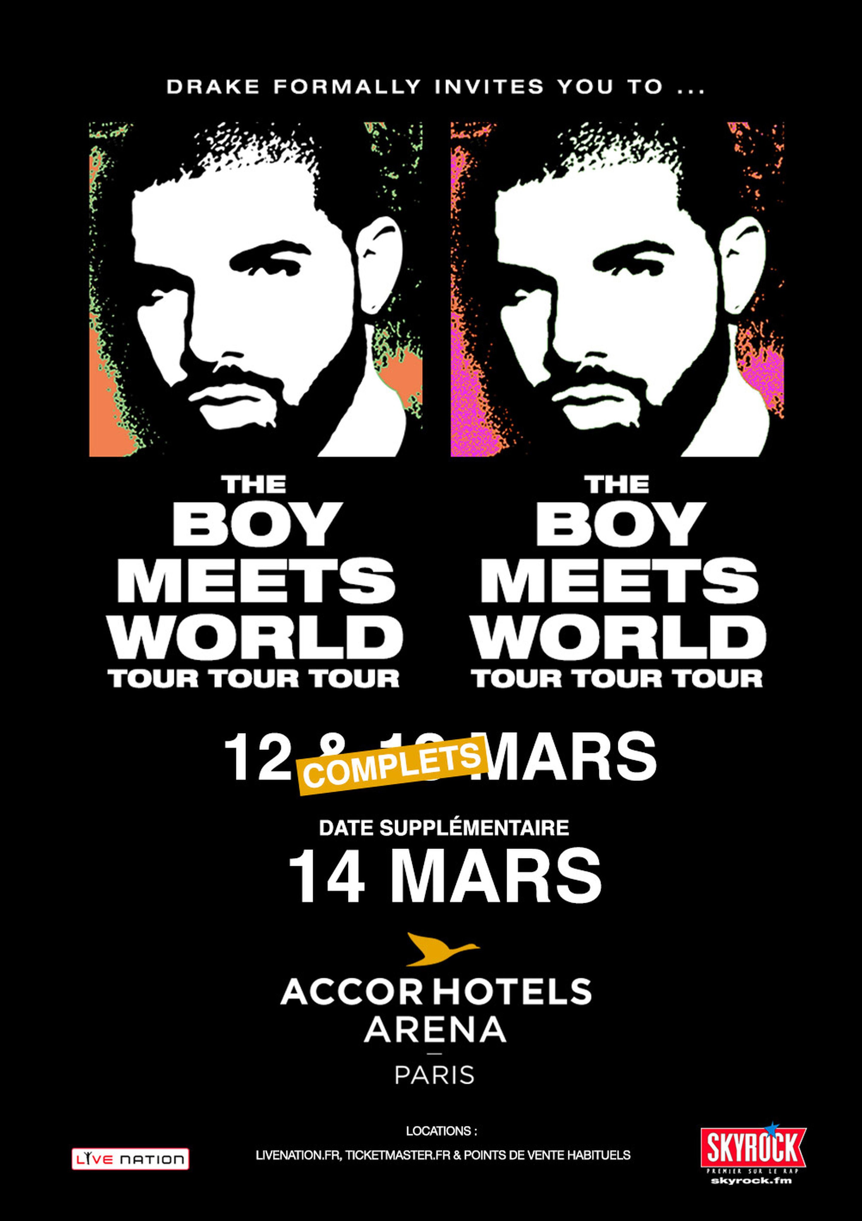 Gros succès, Drake ajoute une date de concert à Paris