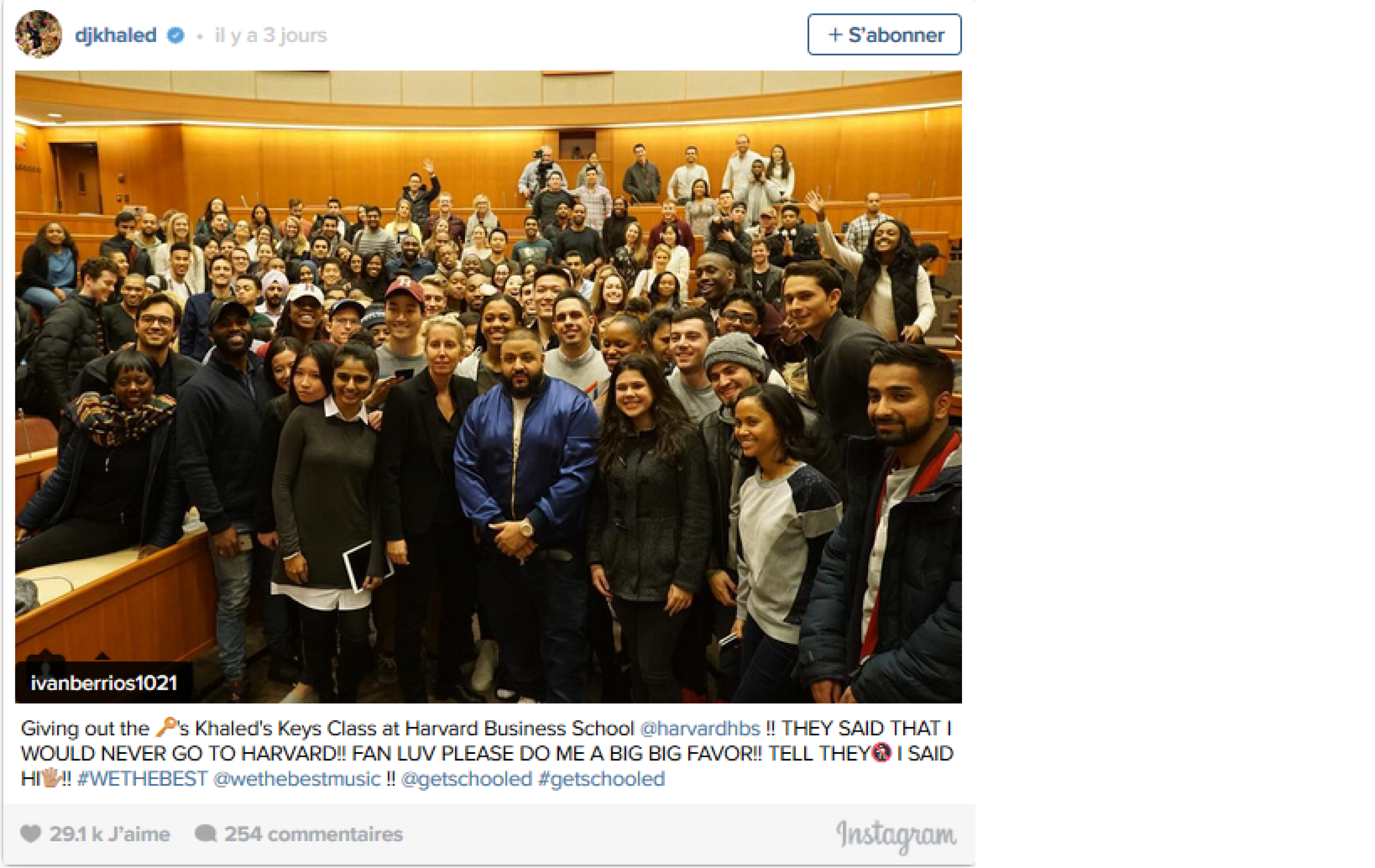 Dj Khaled à Harvard ? WTF !