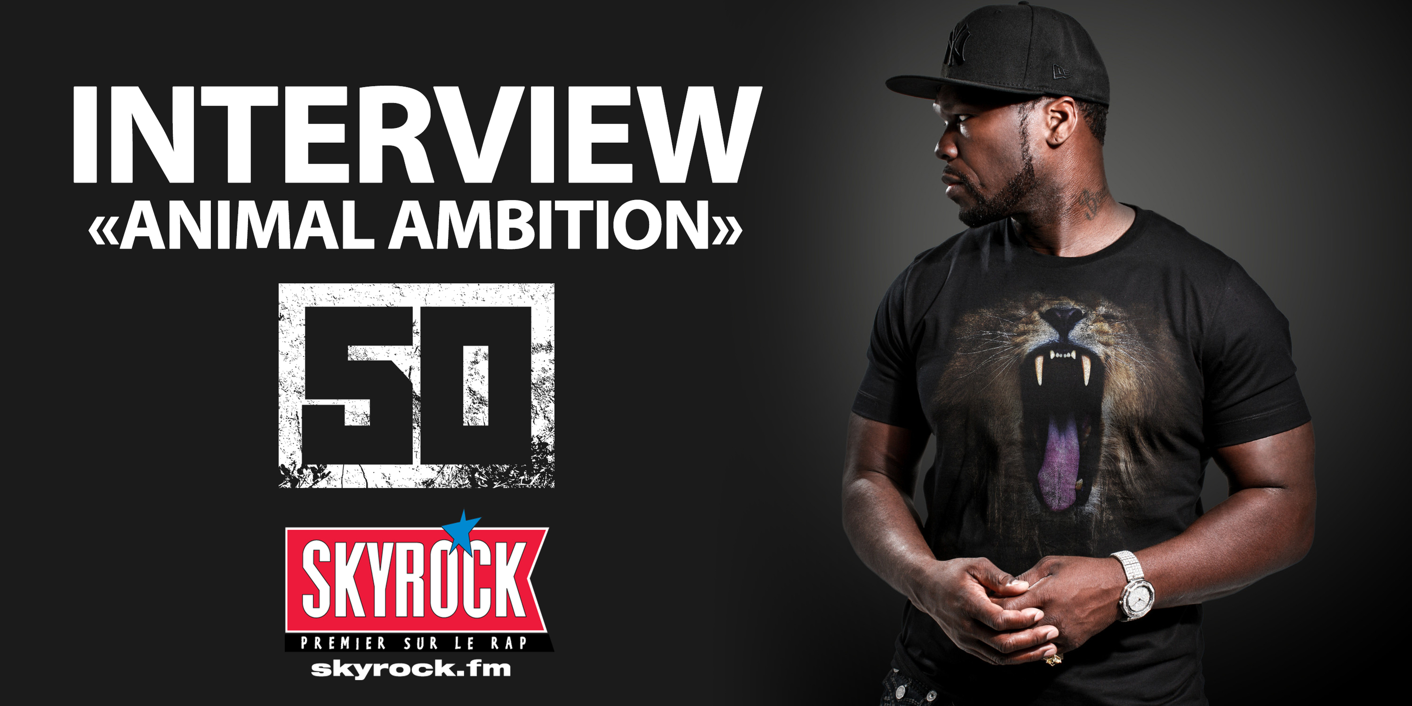 VIDEO 50 cent l'interview Skyrock  (vostfr)
