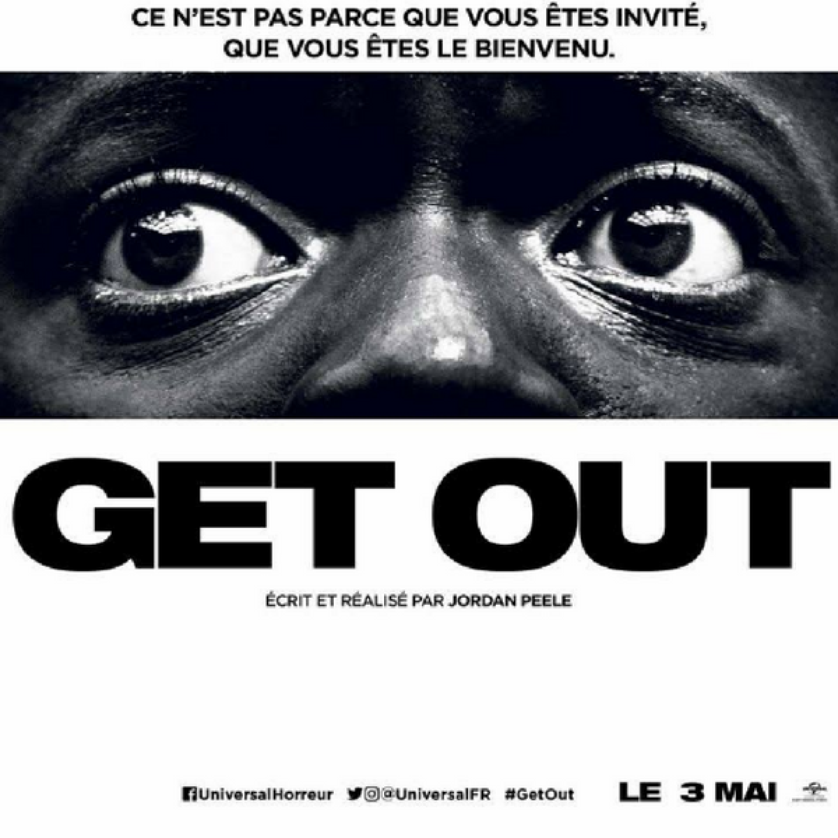 "GET OUT" sort aujourd'hui au cinéma !
