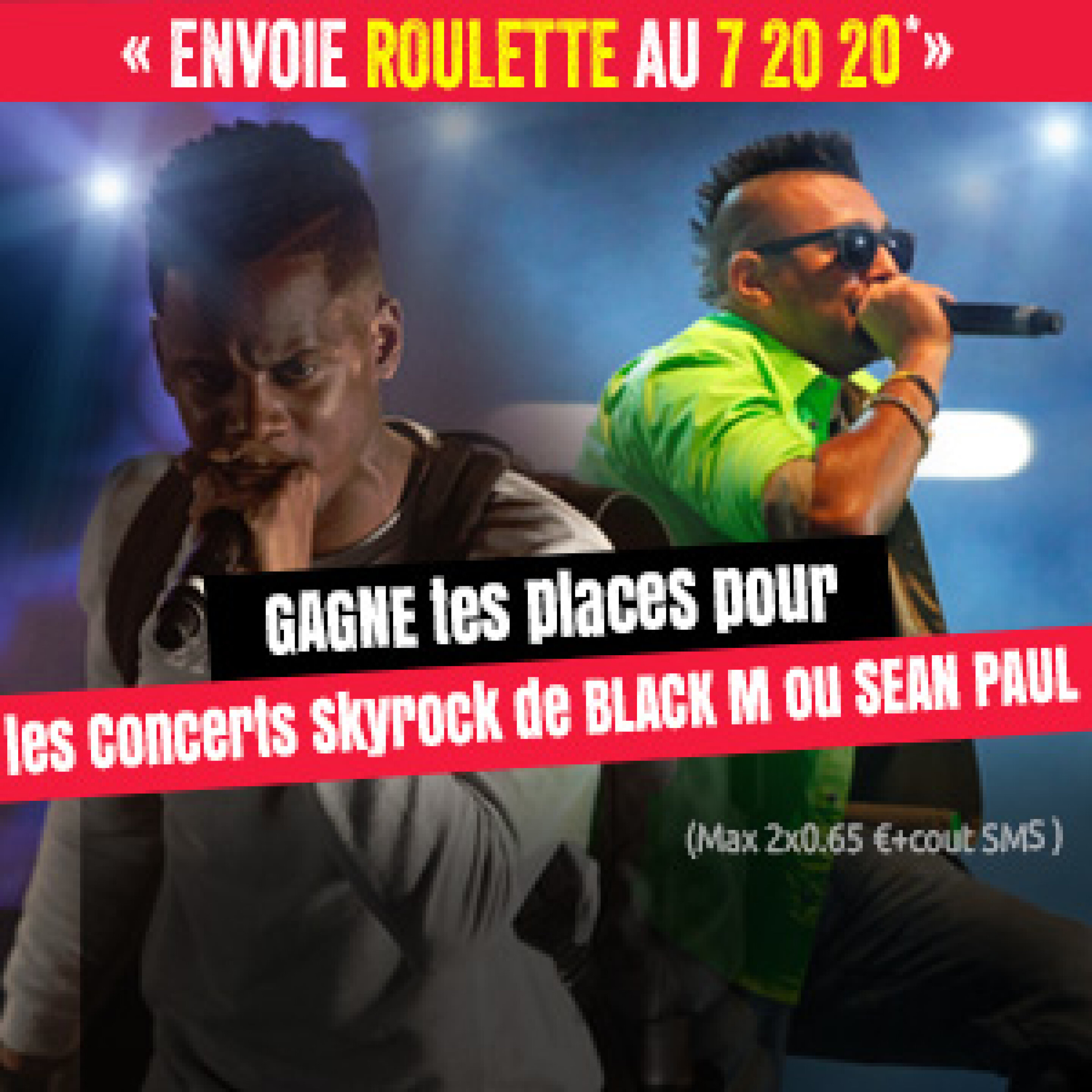 Roulette : Tes places pour Black M et Sean Paul ! 
