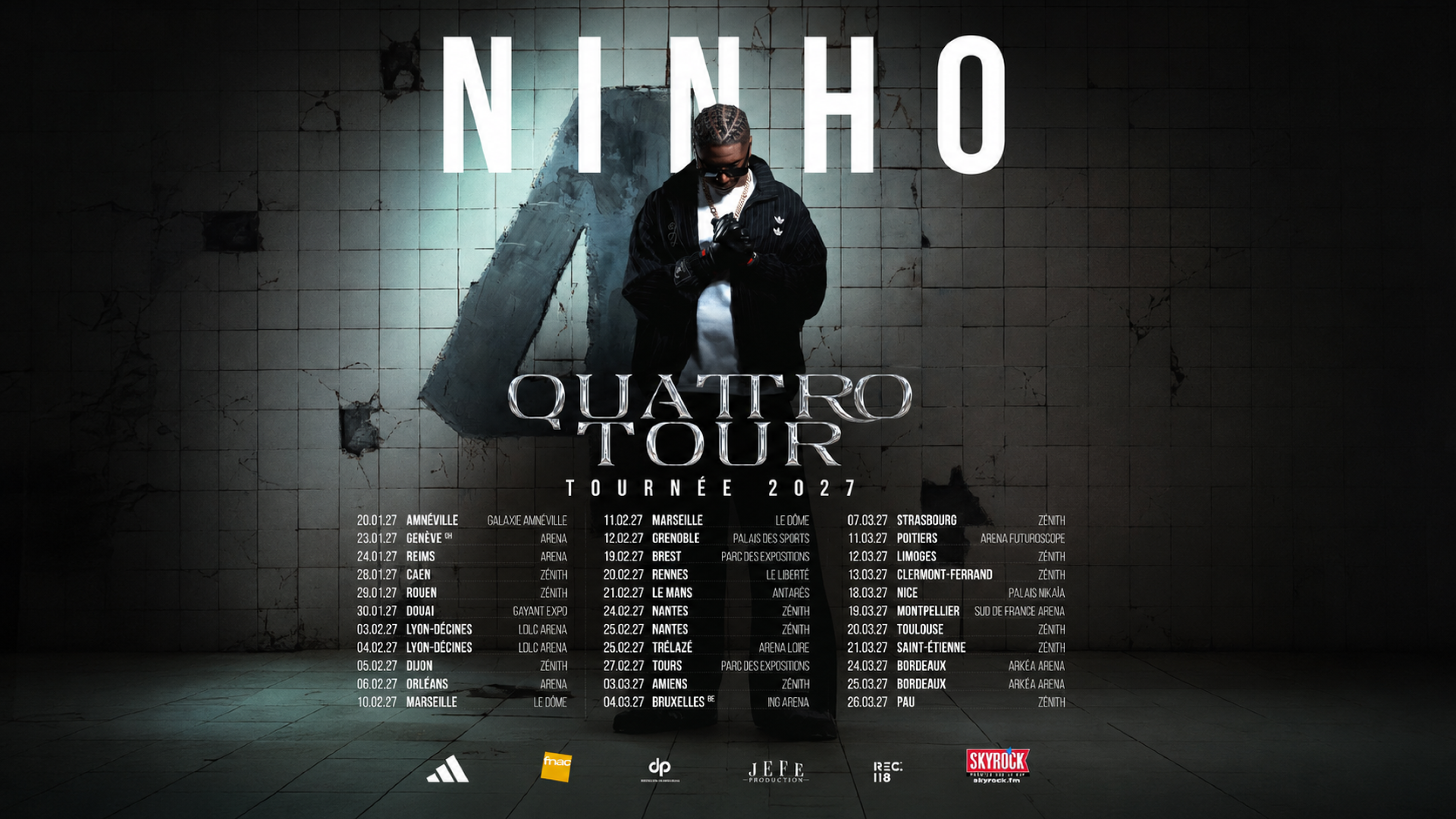 Ninho en tournée dans toute la France !!!