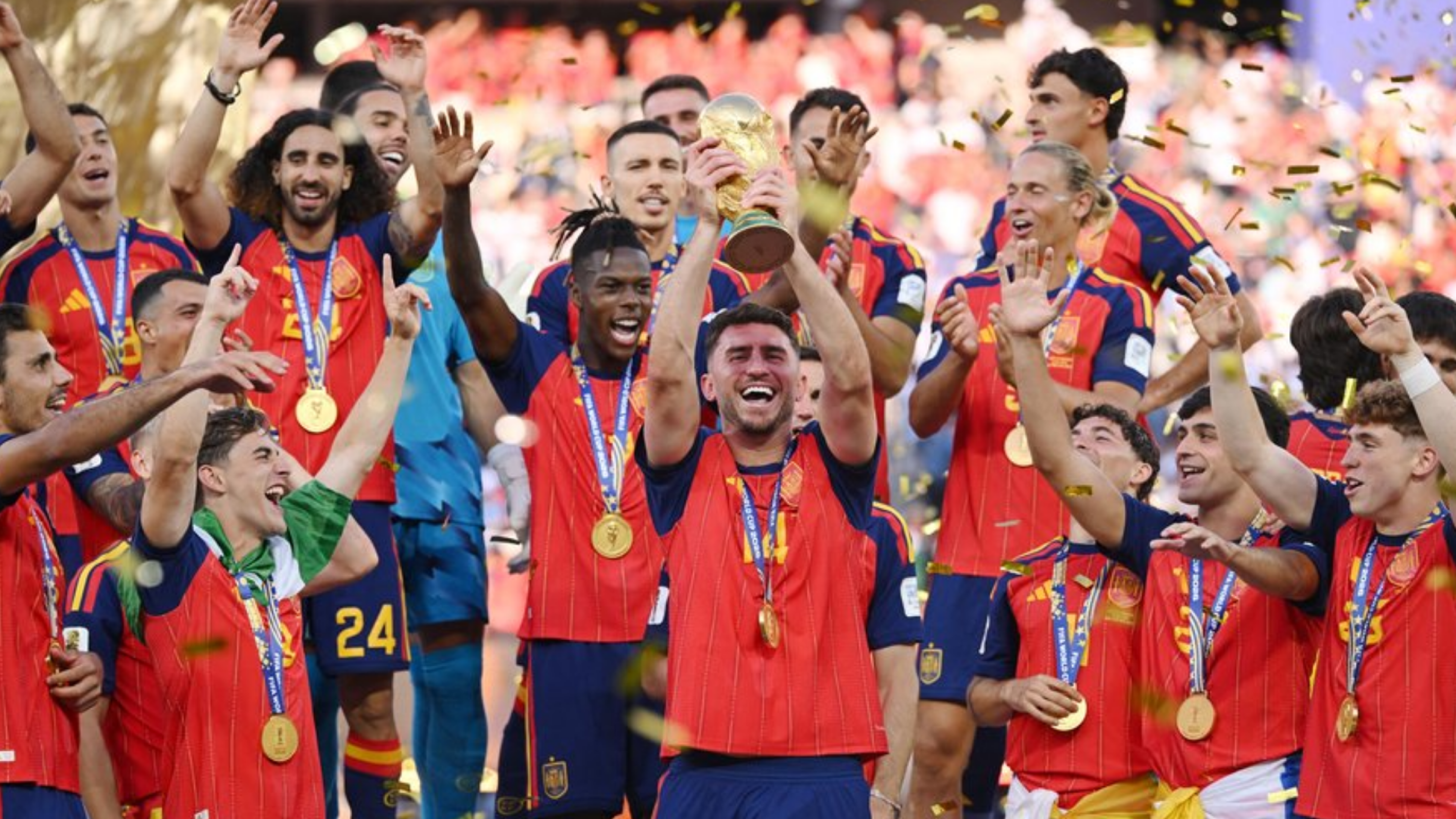 Aymeric Laporte célèbre le titre de l’Espagne sur “Pilé” de Mauvais Djo !