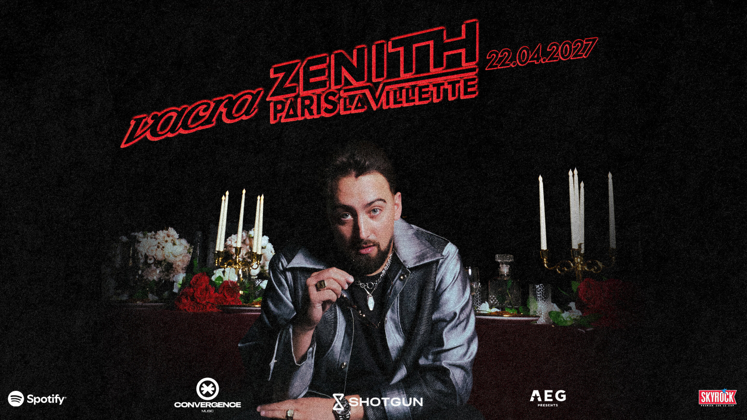 Vacra annonce un concert au Zénith de Paris – La Villette le 22 avril 2027 !