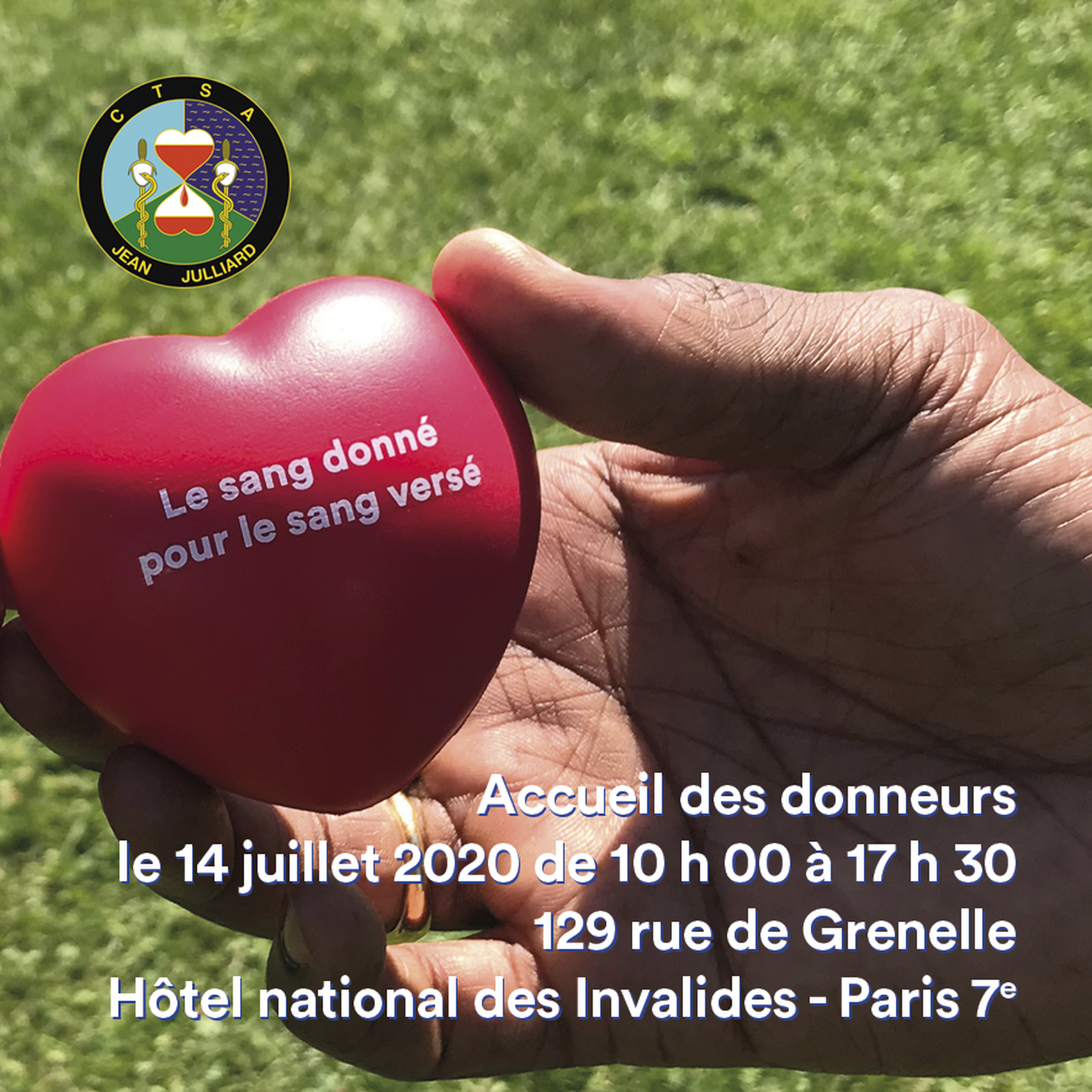 Soyons là pour nos forces armées : donnons notre sang !