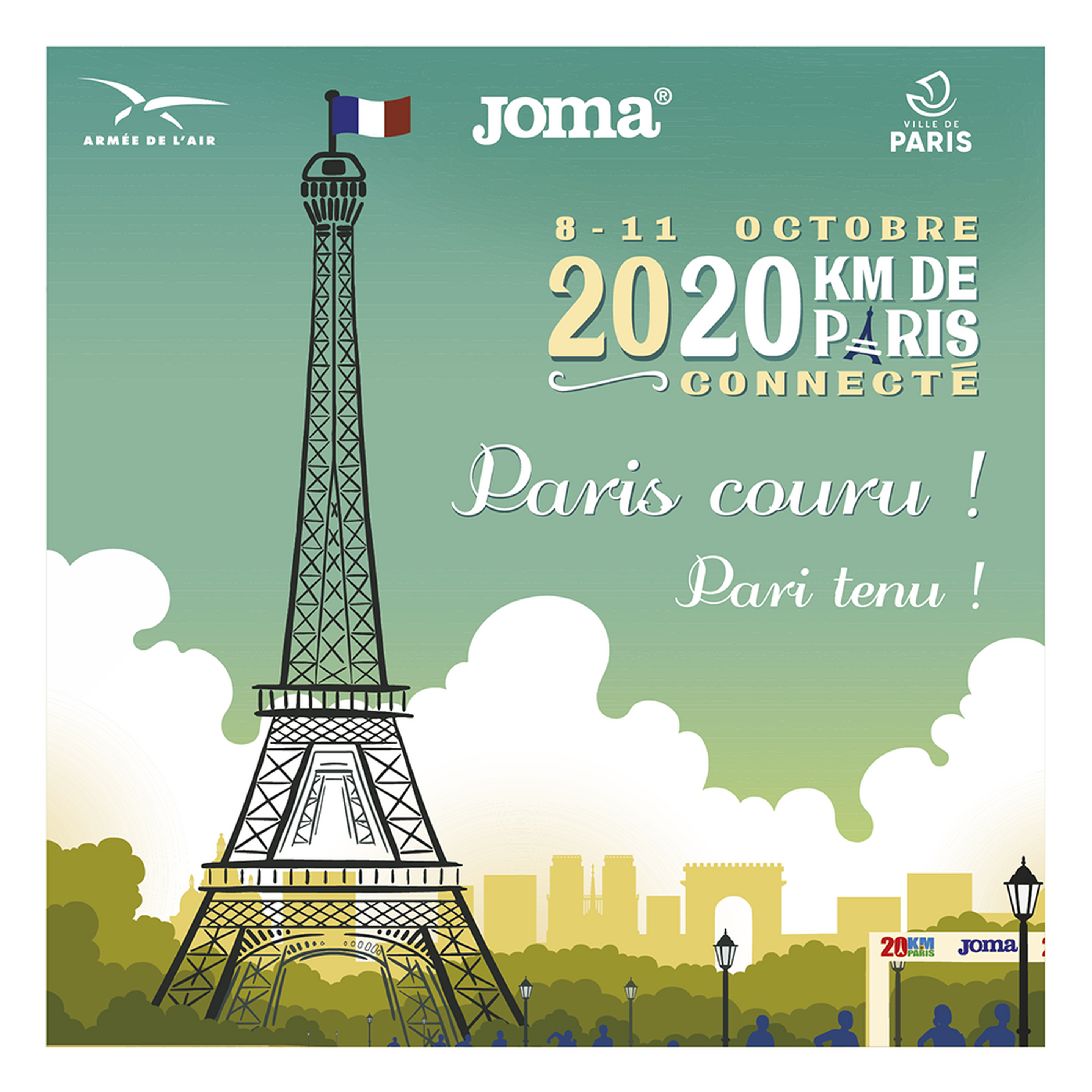 20 Km de Paris : sportifs et solidaires même connectés
