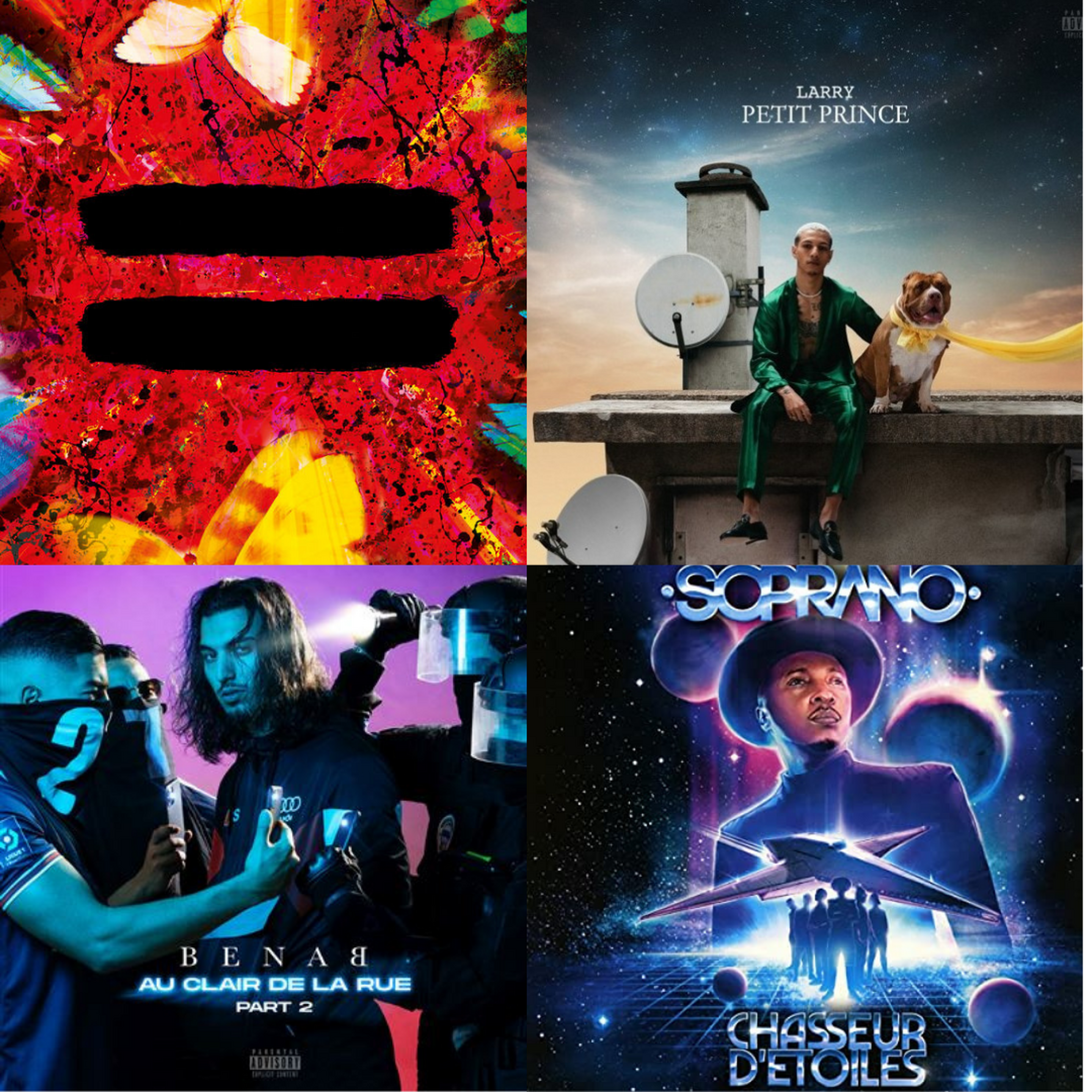 TOP ALBUMS #44 : ED SHEERAN, LARRY, BENAB..