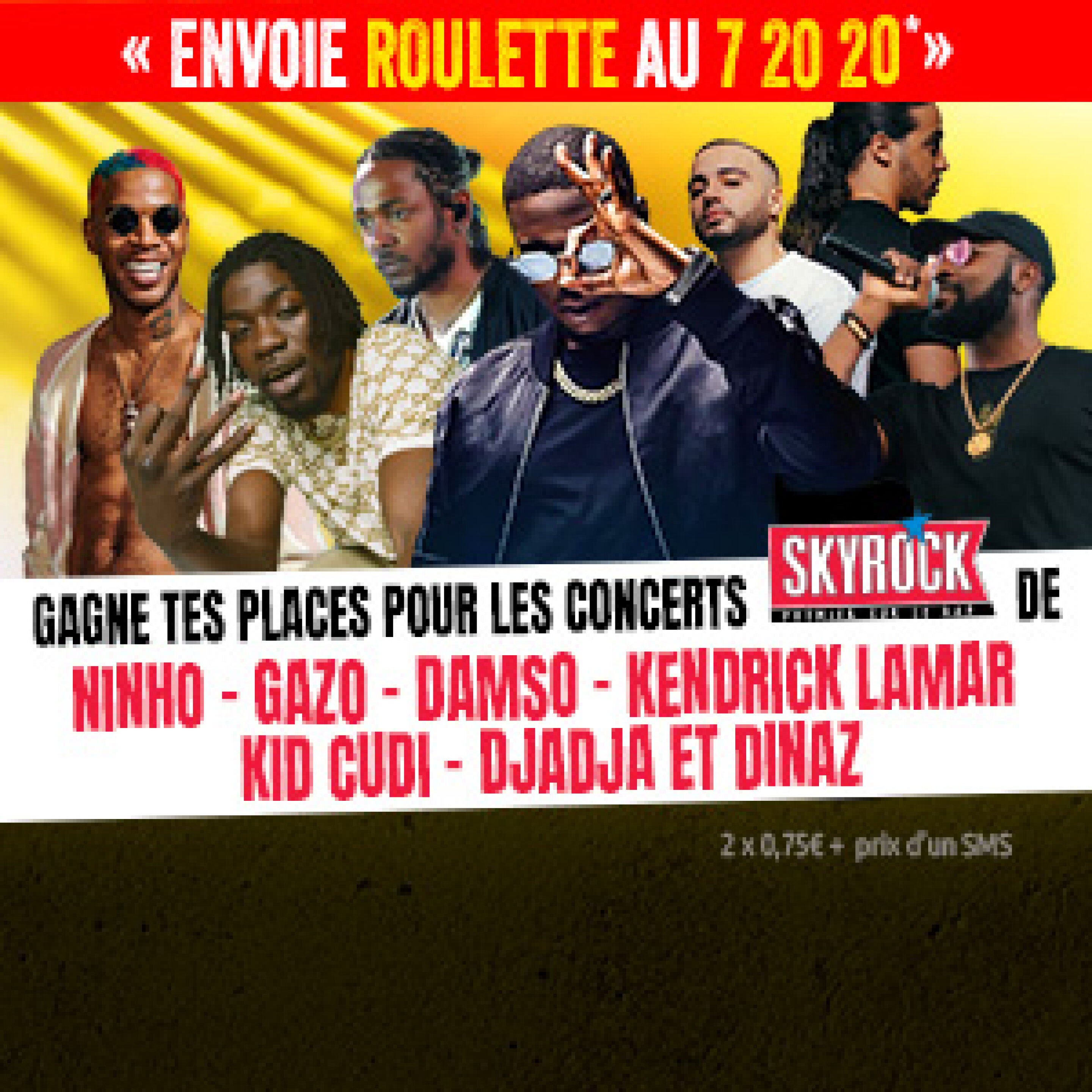 La roulette : Concerts Skyrock !